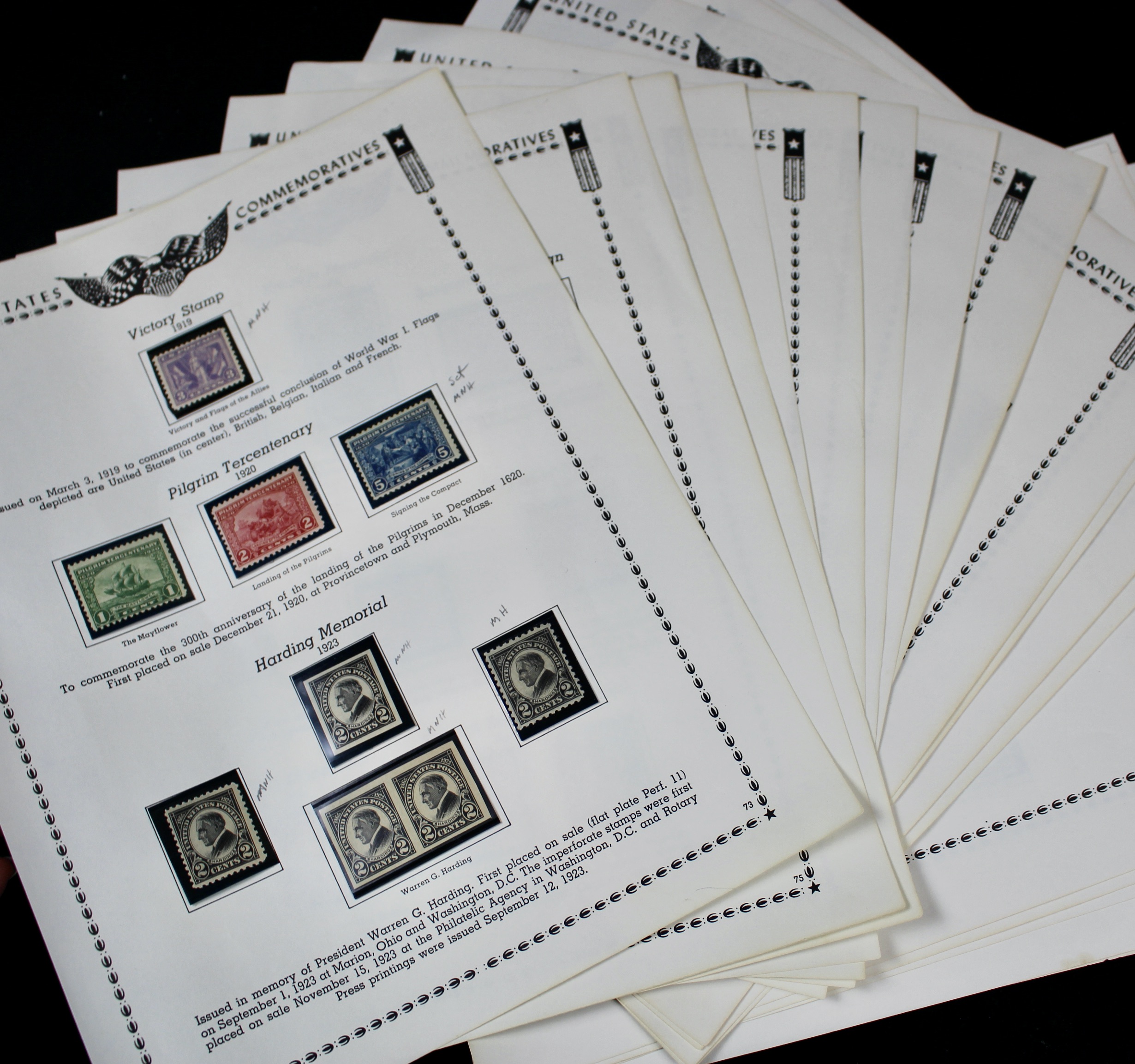 Mint Condition U.S. Stamp Collection, 1919 to 1935
