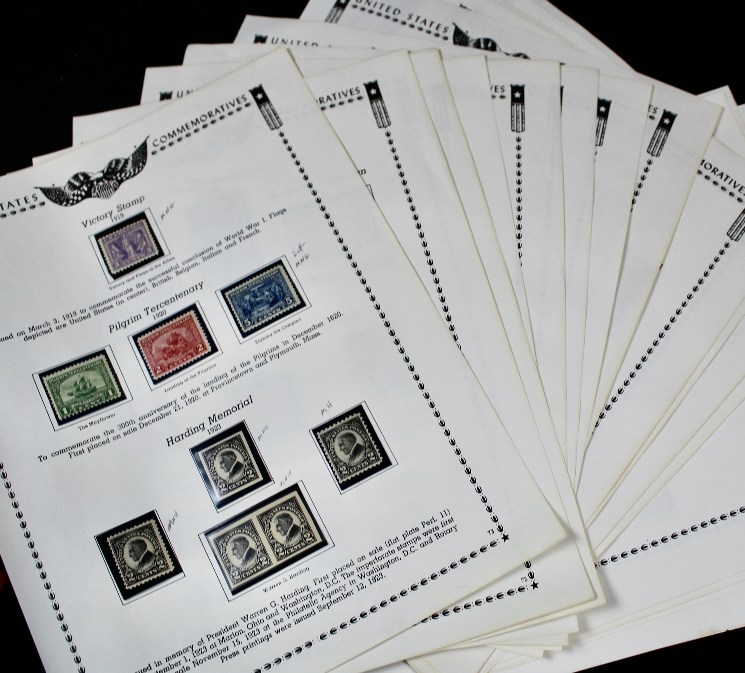 Mint Condition U.S. Stamp Collection, 1919 to 1935