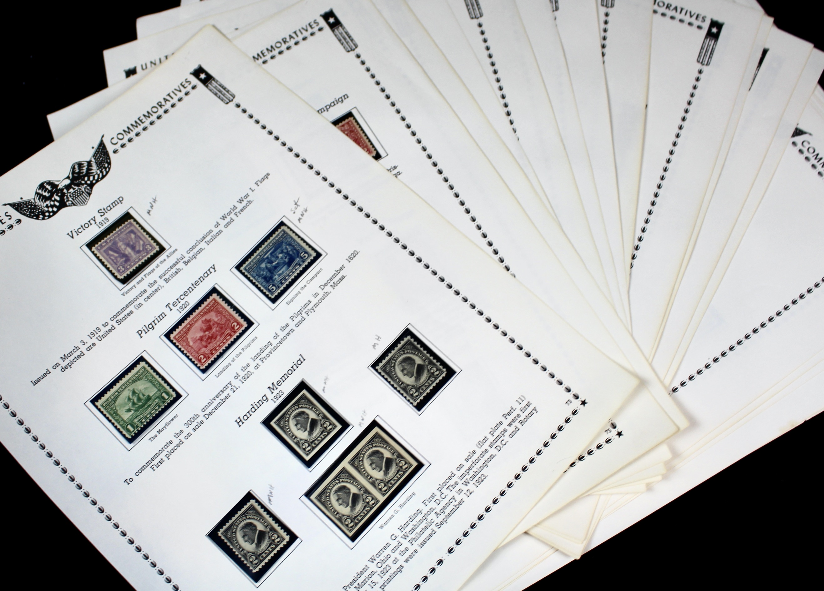 Mint Condition U.S. Stamp Collection, 1919 to 1935