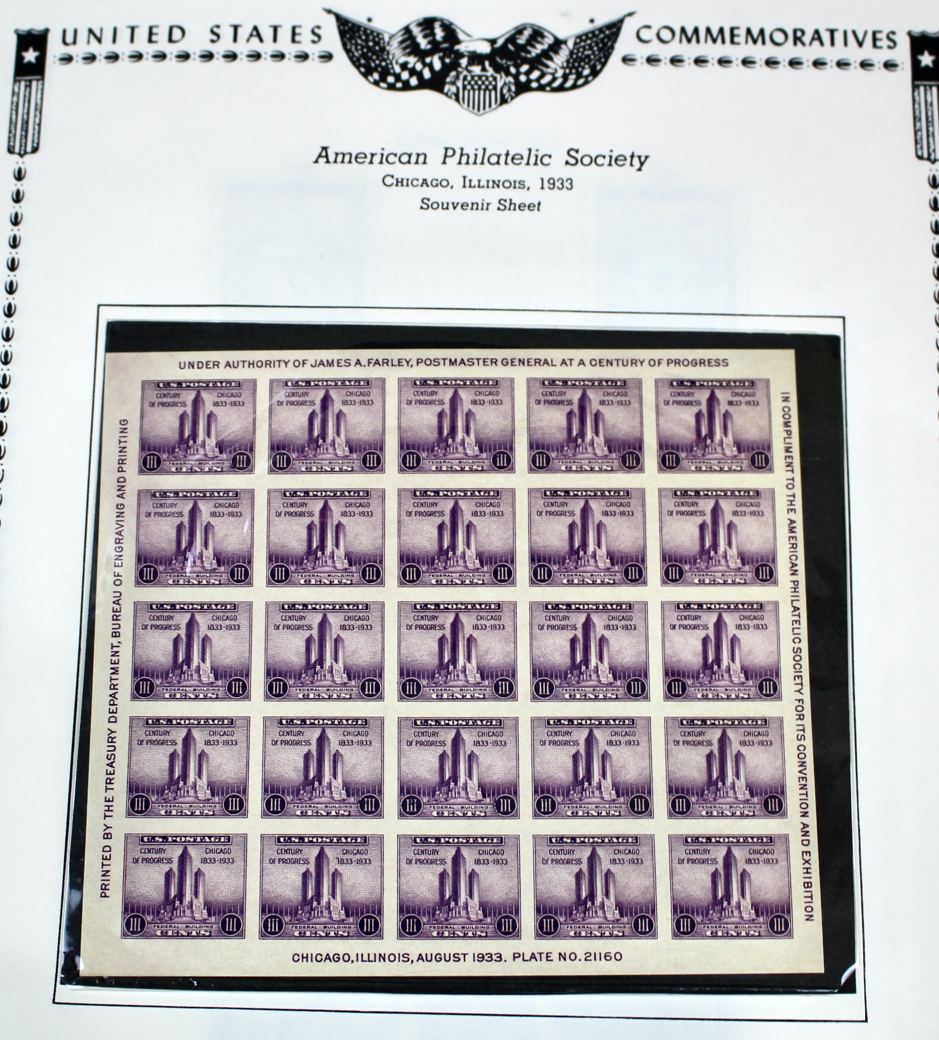 Mint Condition U.S. Stamp Collection, 1919 to 1935