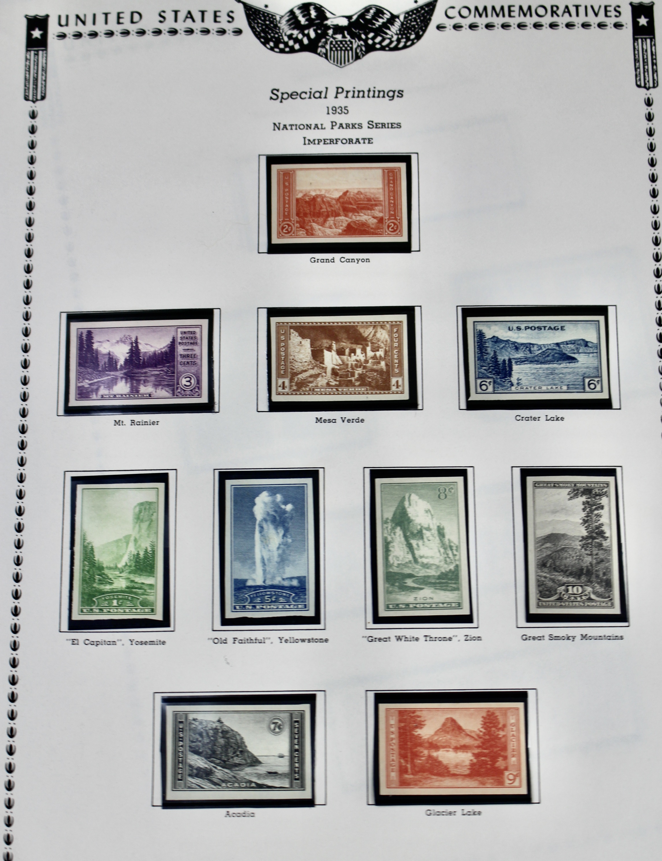 Mint Condition U.S. Stamp Collection, 1919 to 1935