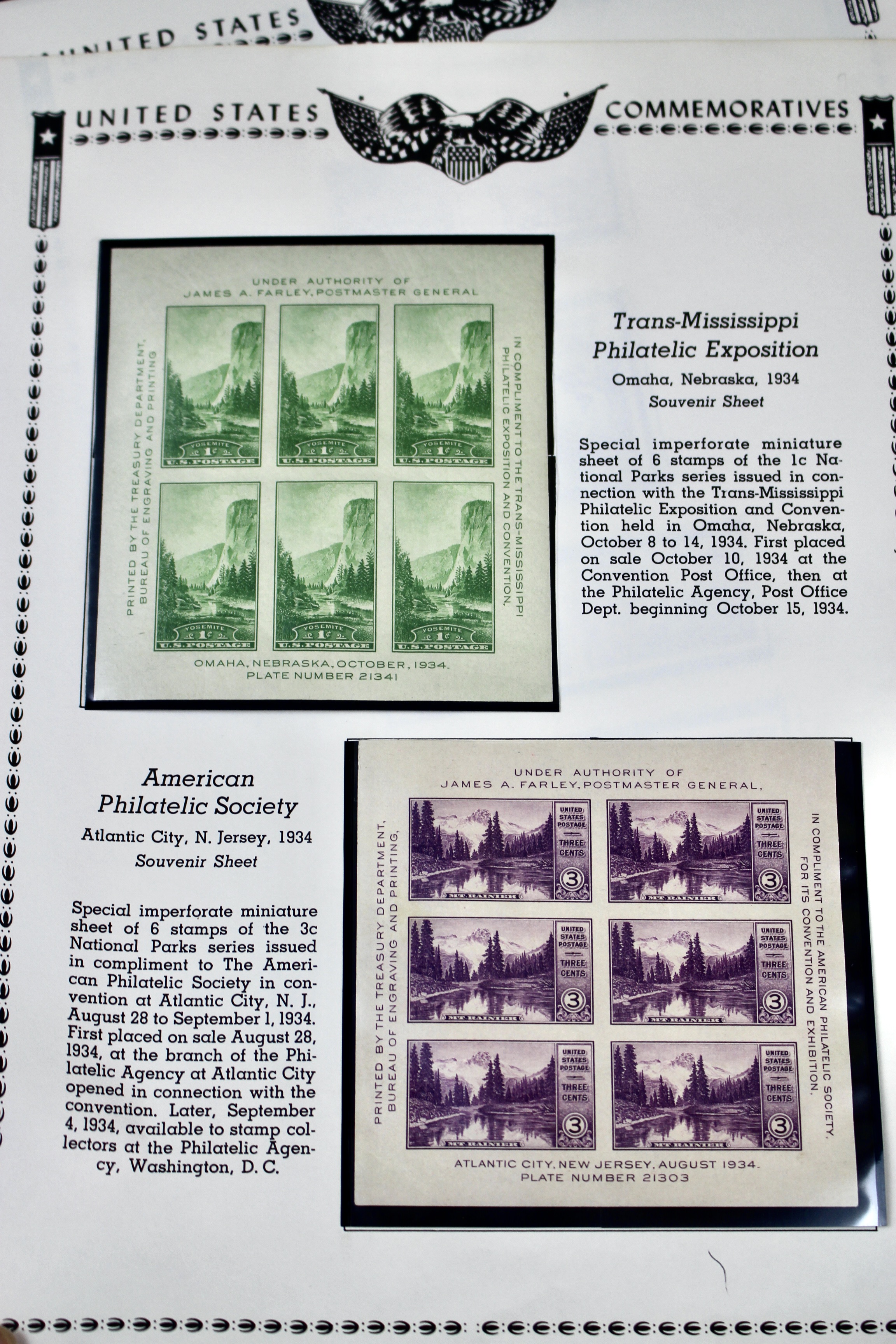 Mint Condition U.S. Stamp Collection, 1919 to 1935