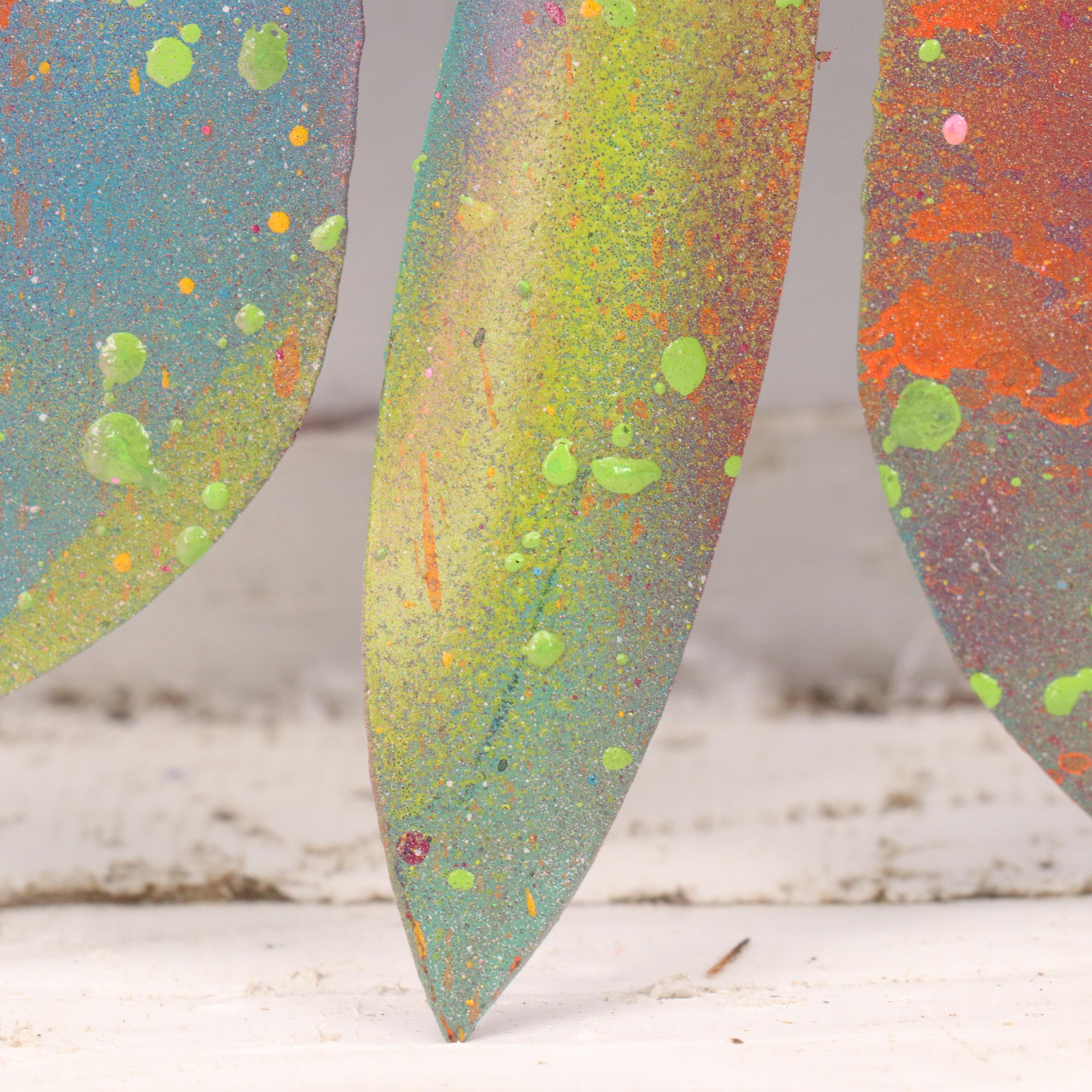 E.M. Zax Painted Metal Butterfly Sculpture, 2024