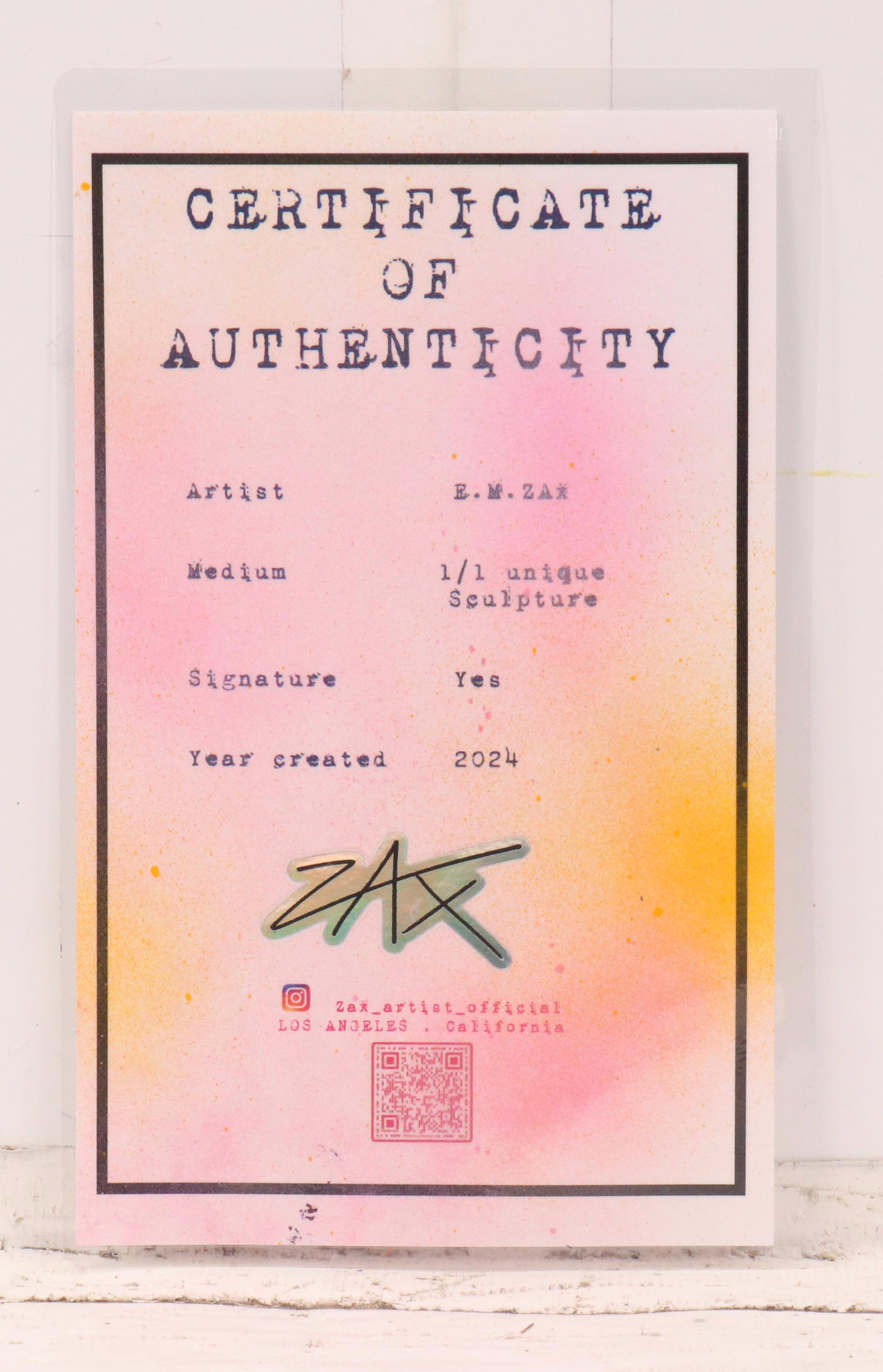 E.M. Zax Painted Metal Butterfly Sculpture, 2024