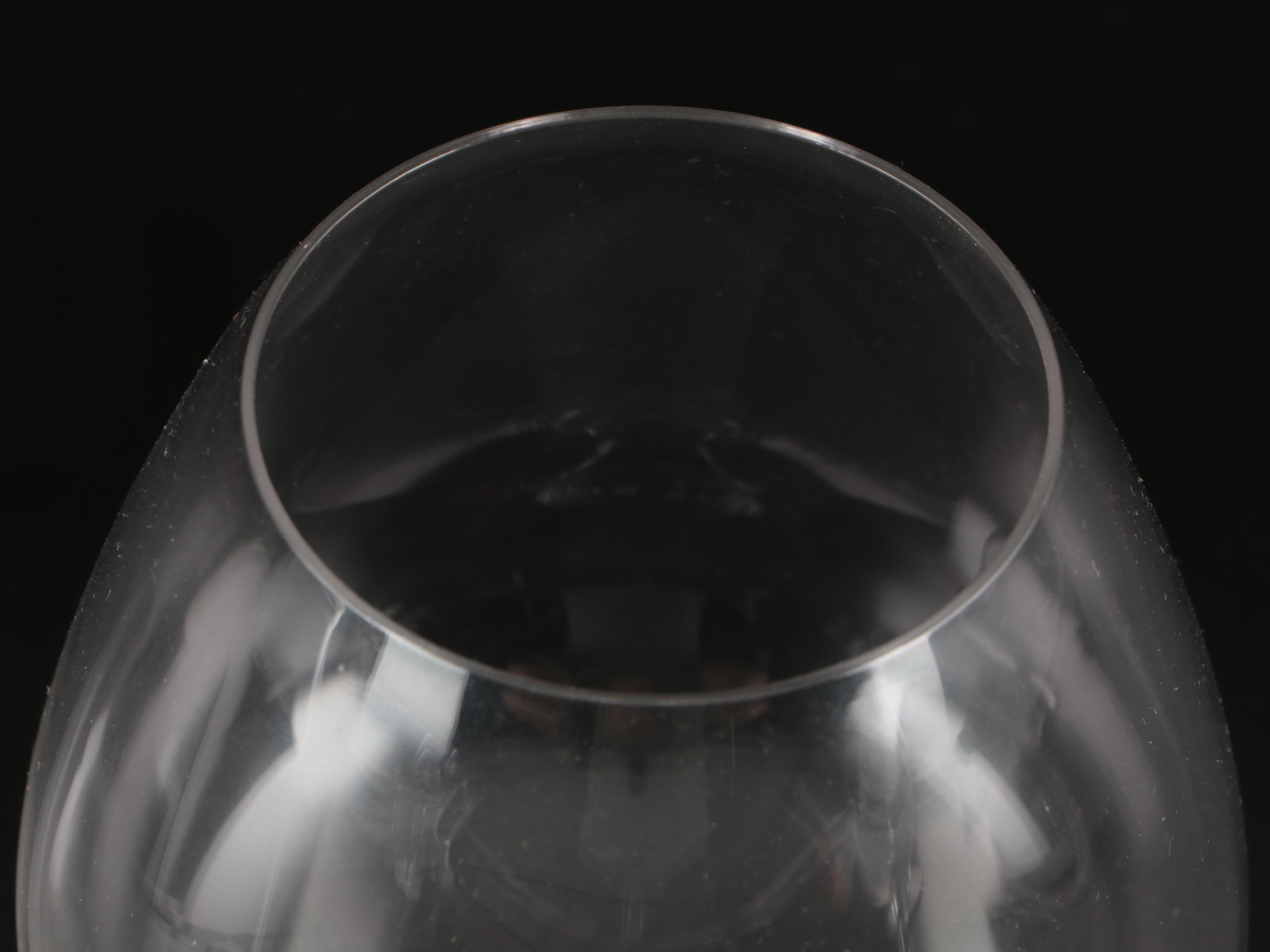 Set of Six Glass Cognac Snifters