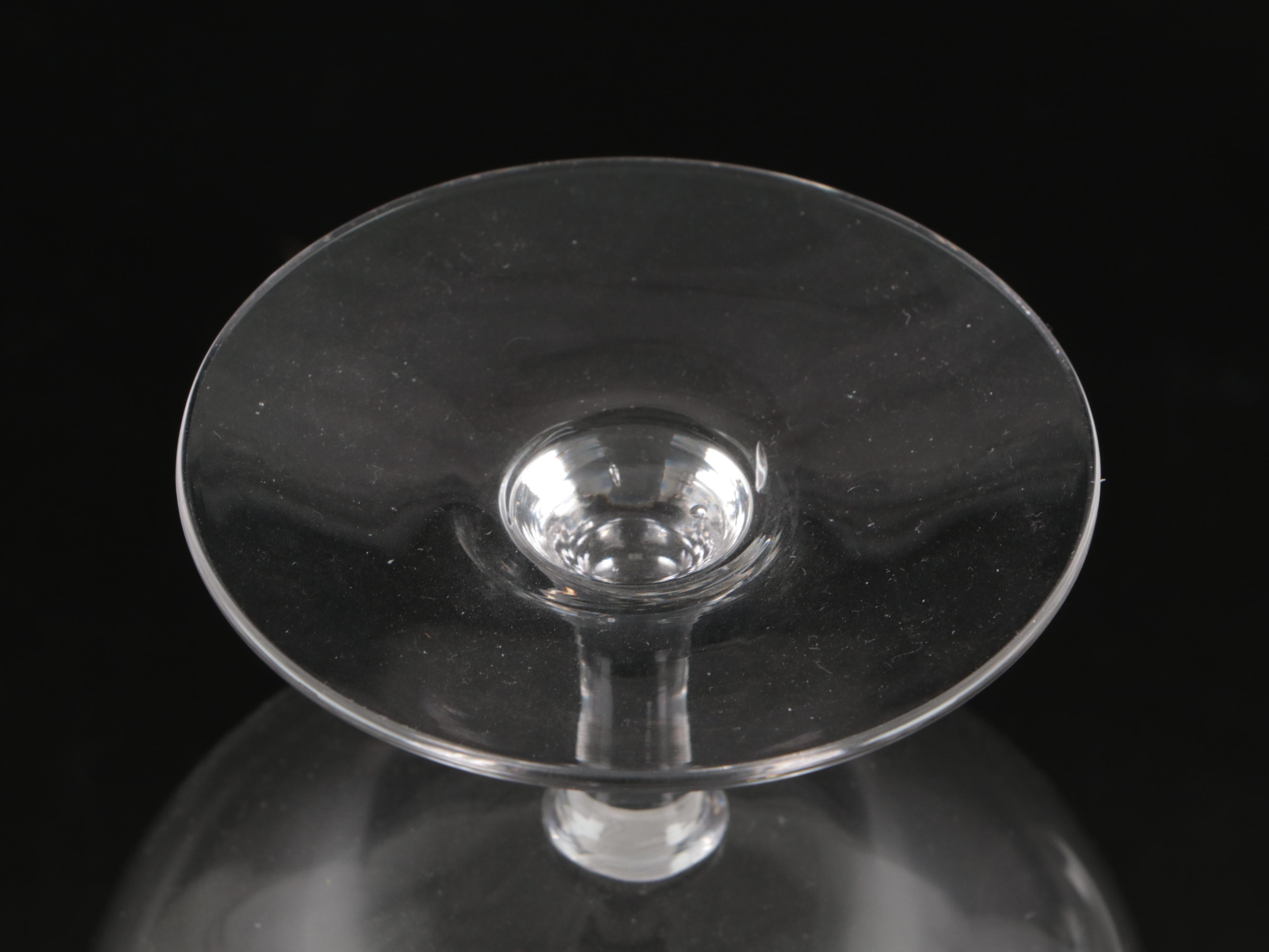 Set of Six Glass Cognac Snifters