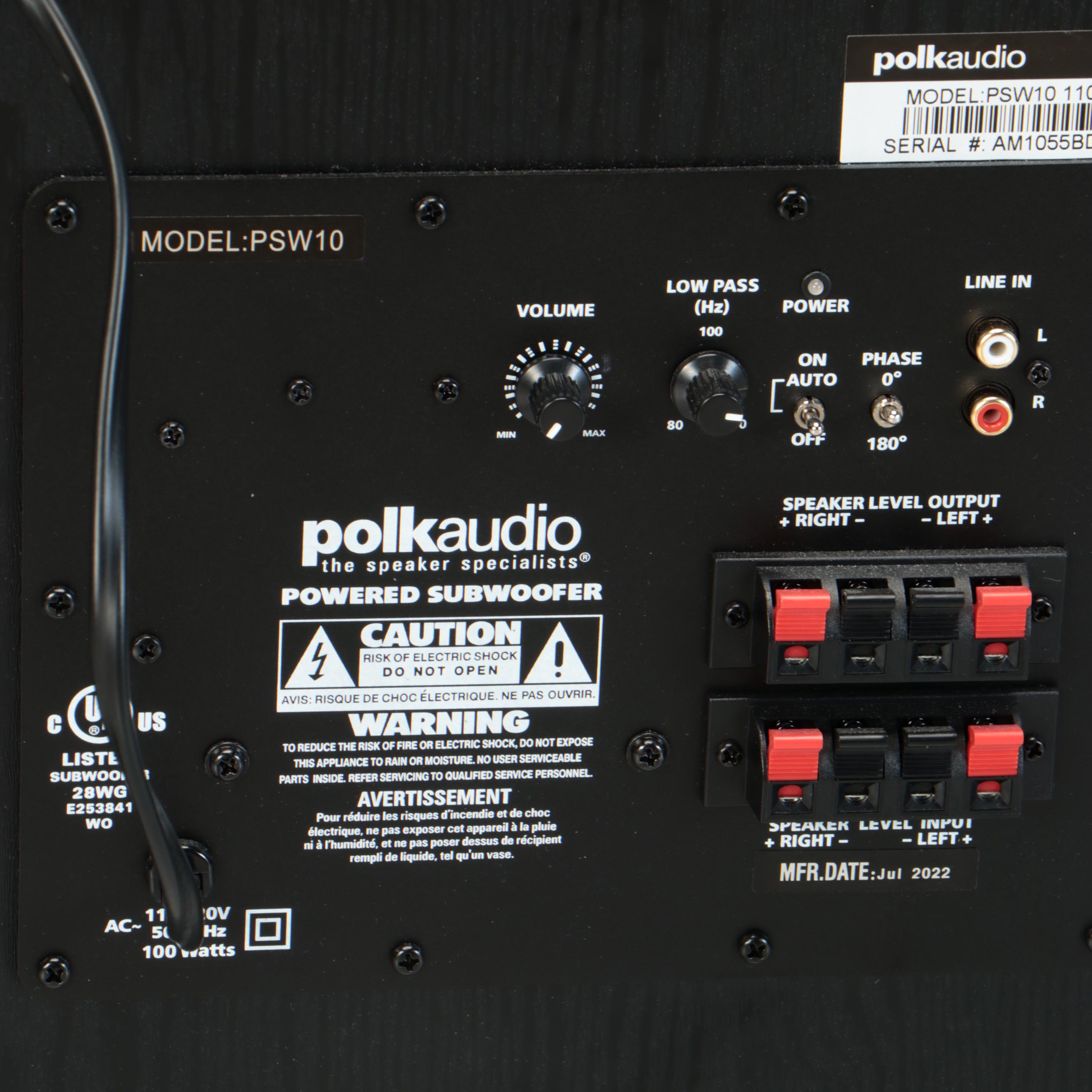 Polk Audio Signature Elite ES55 Floor Standing Speakers with PSW10 Subwoofer