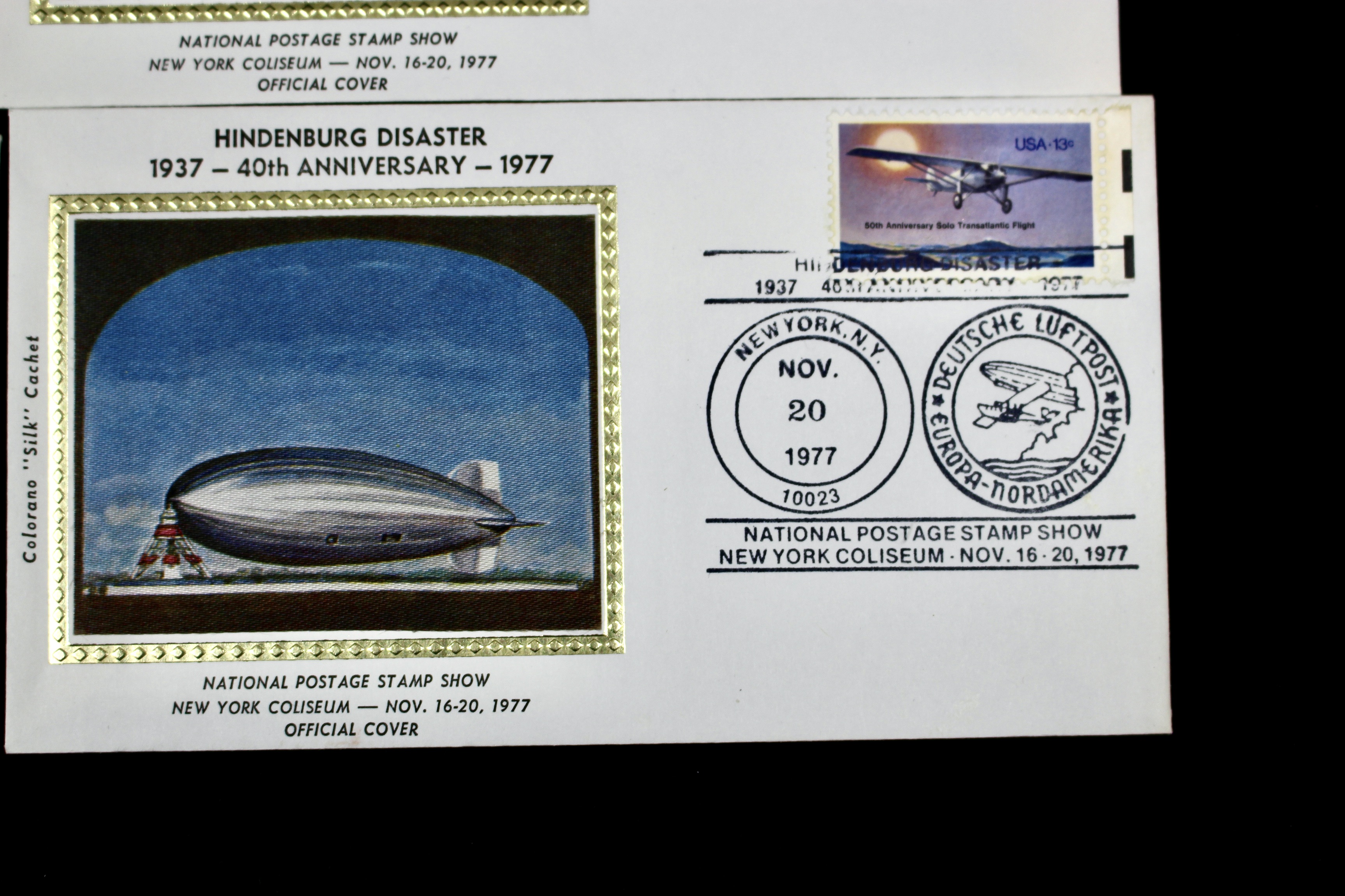 Nineteen Silk Cachet Commemorative Graf Zeppelin Postal Covers