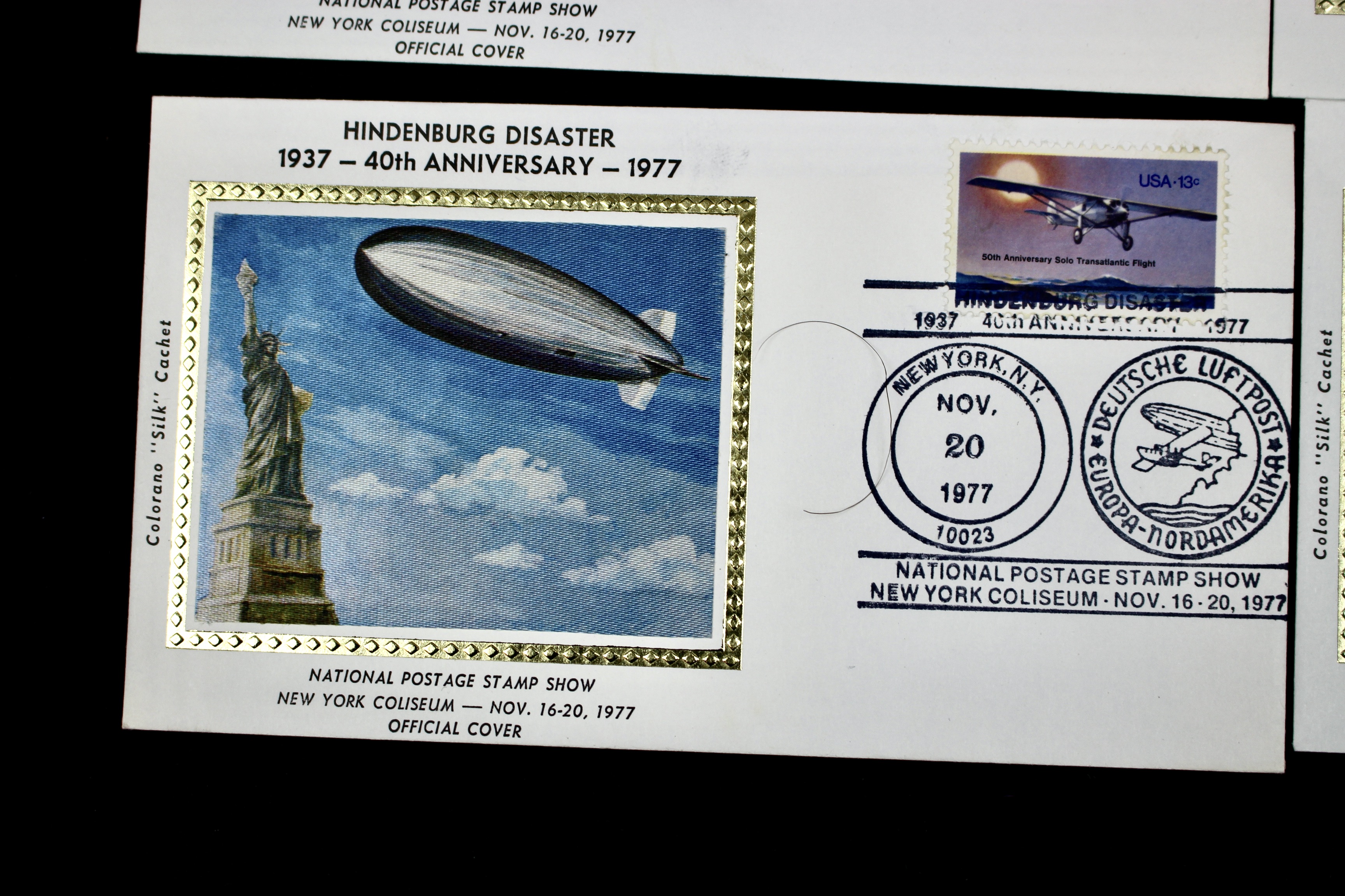 Nineteen Silk Cachet Commemorative Graf Zeppelin Postal Covers
