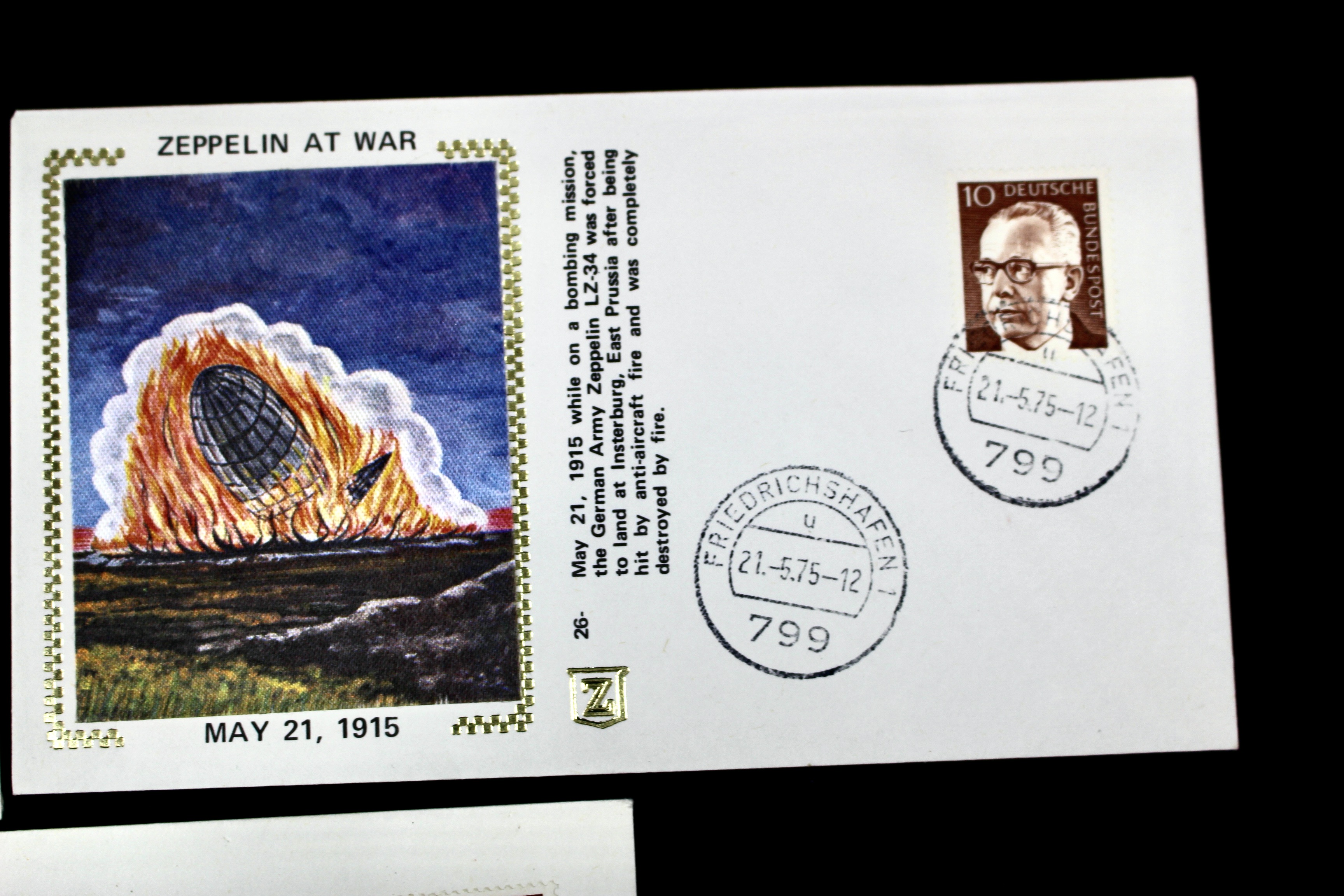 Nineteen Silk Cachet Commemorative Graf Zeppelin Postal Covers