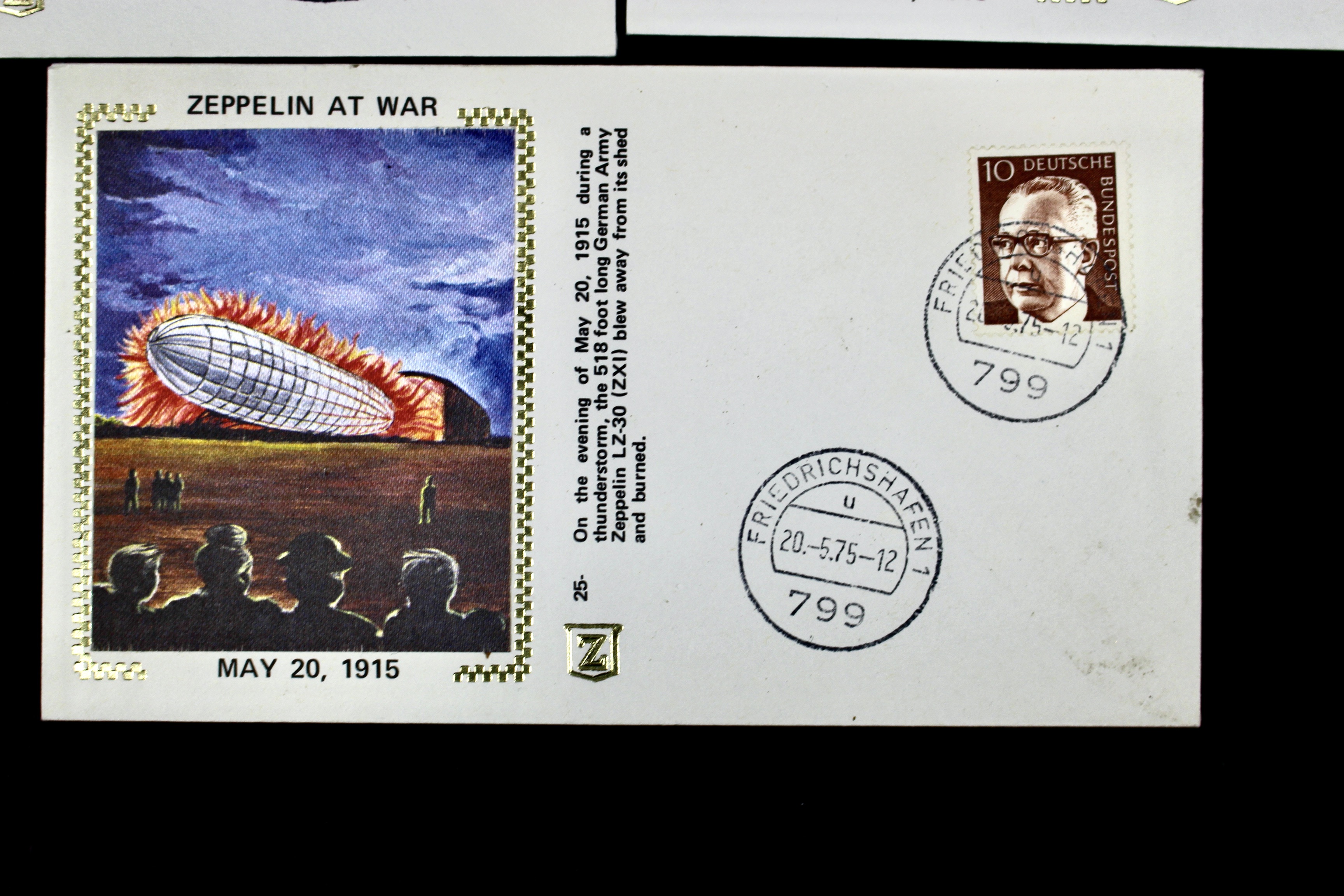 Nineteen Silk Cachet Commemorative Graf Zeppelin Postal Covers