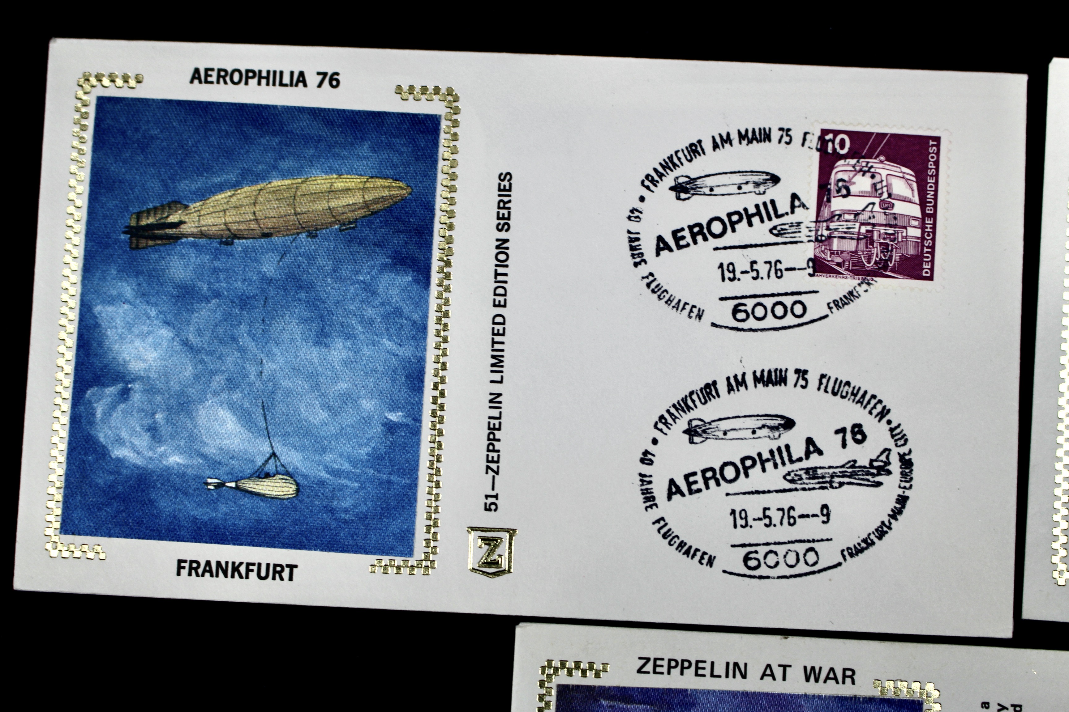 Nineteen Silk Cachet Commemorative Graf Zeppelin Postal Covers