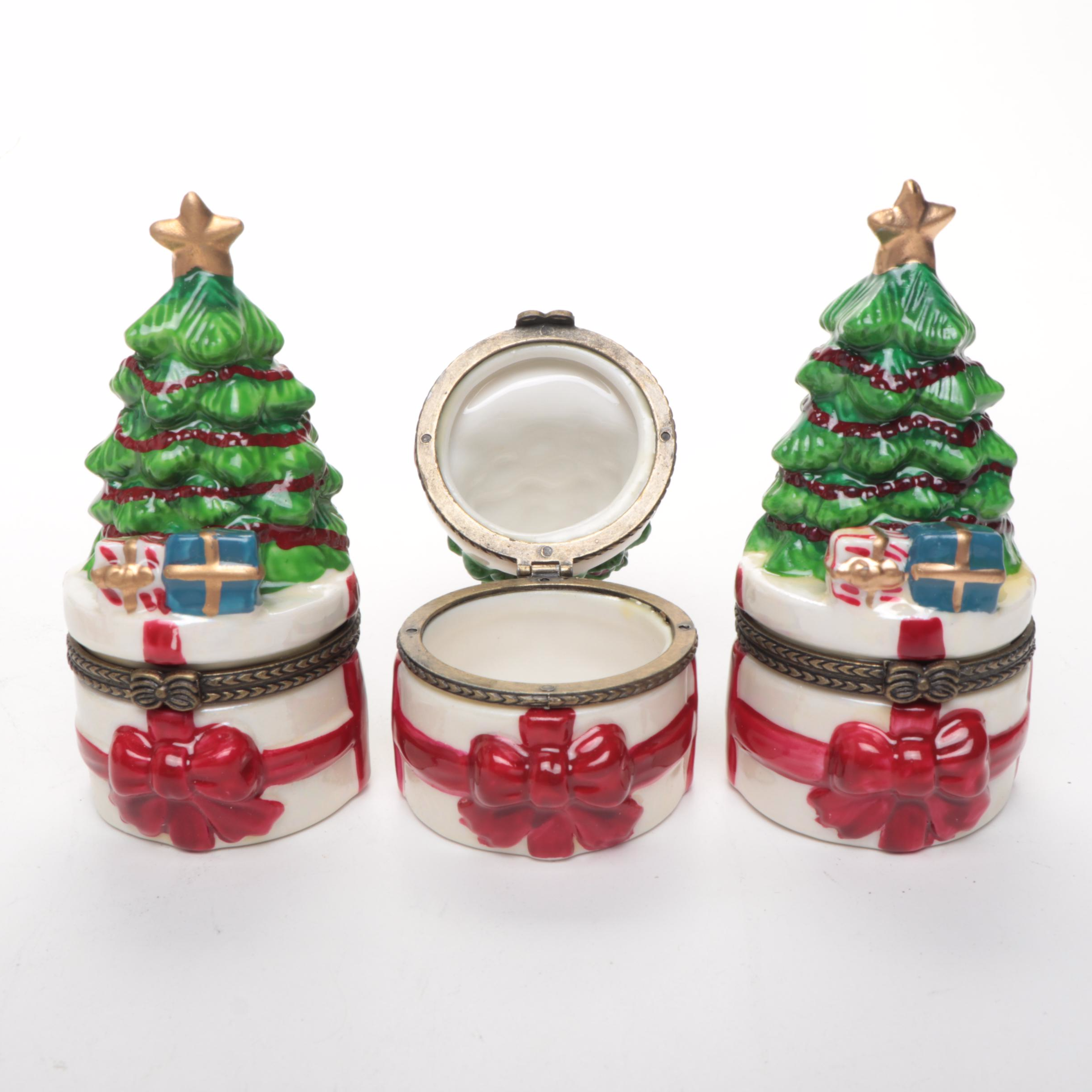 Home Essentials Glass Bowls, Limoges Style Porcelain Boxes, and More Décor