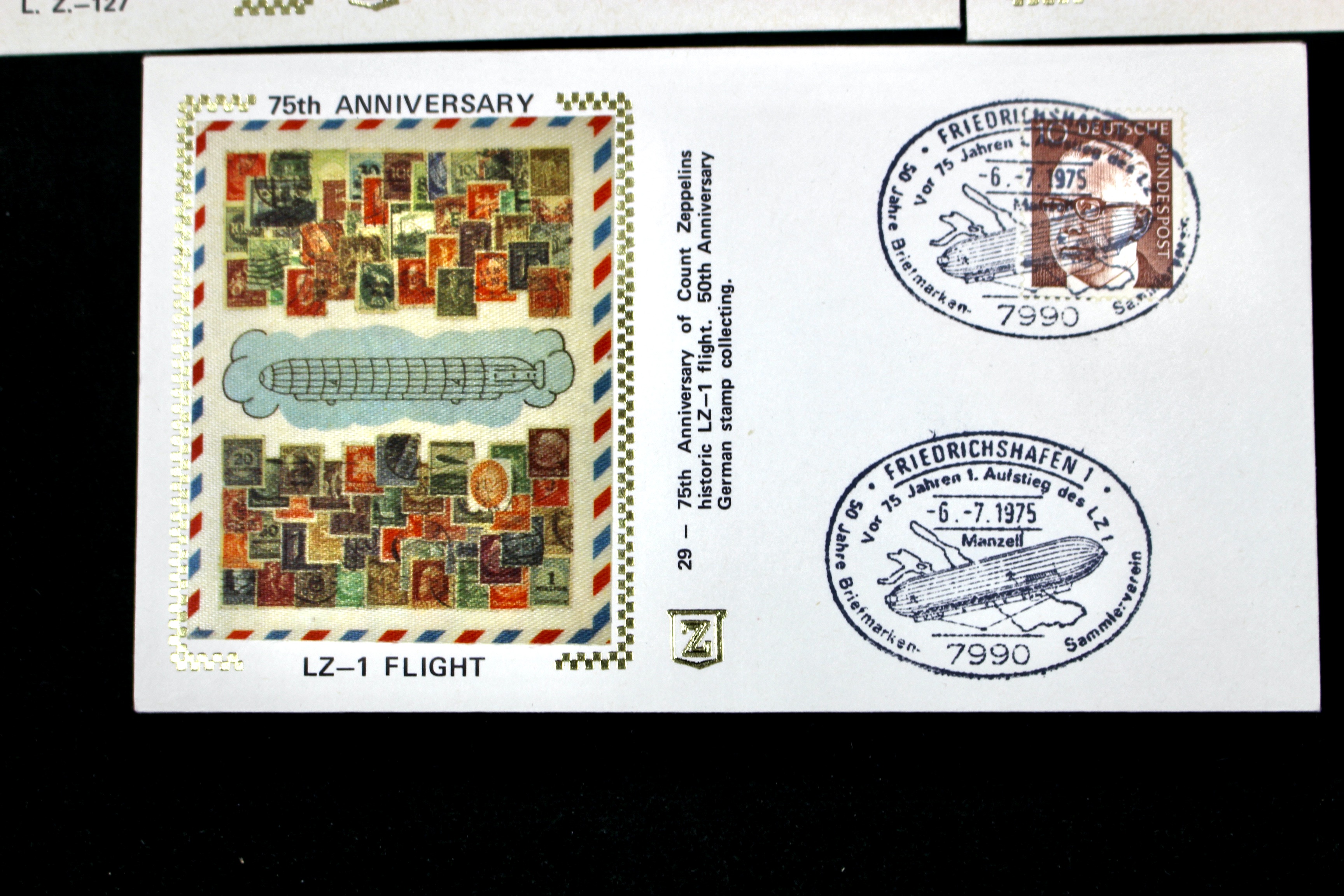 Nineteen Silk Cachet Commemorative Graf Zeppelin Postal Covers