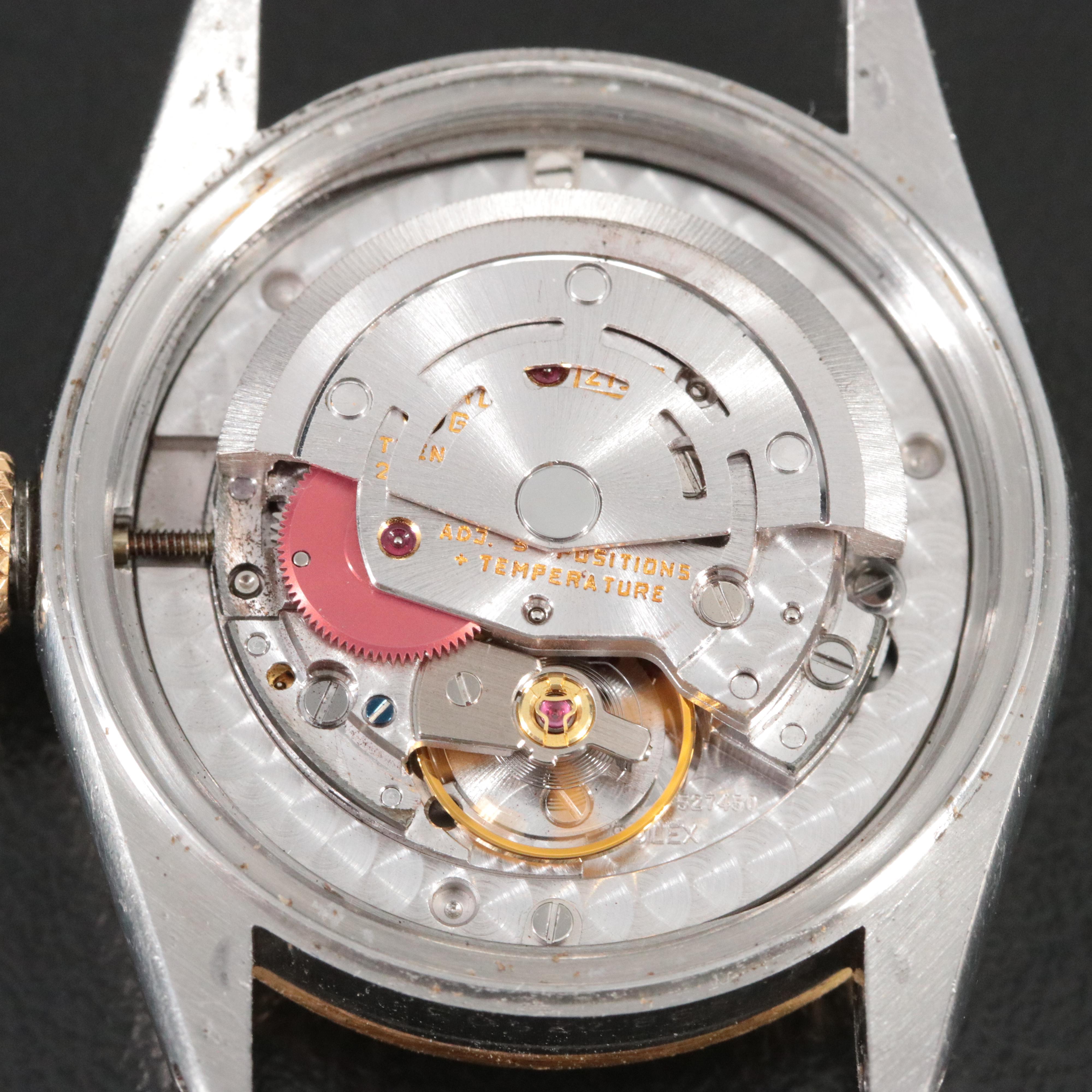 1986 Rolex Two Tone Datejust Model 68273 Automatic Watch