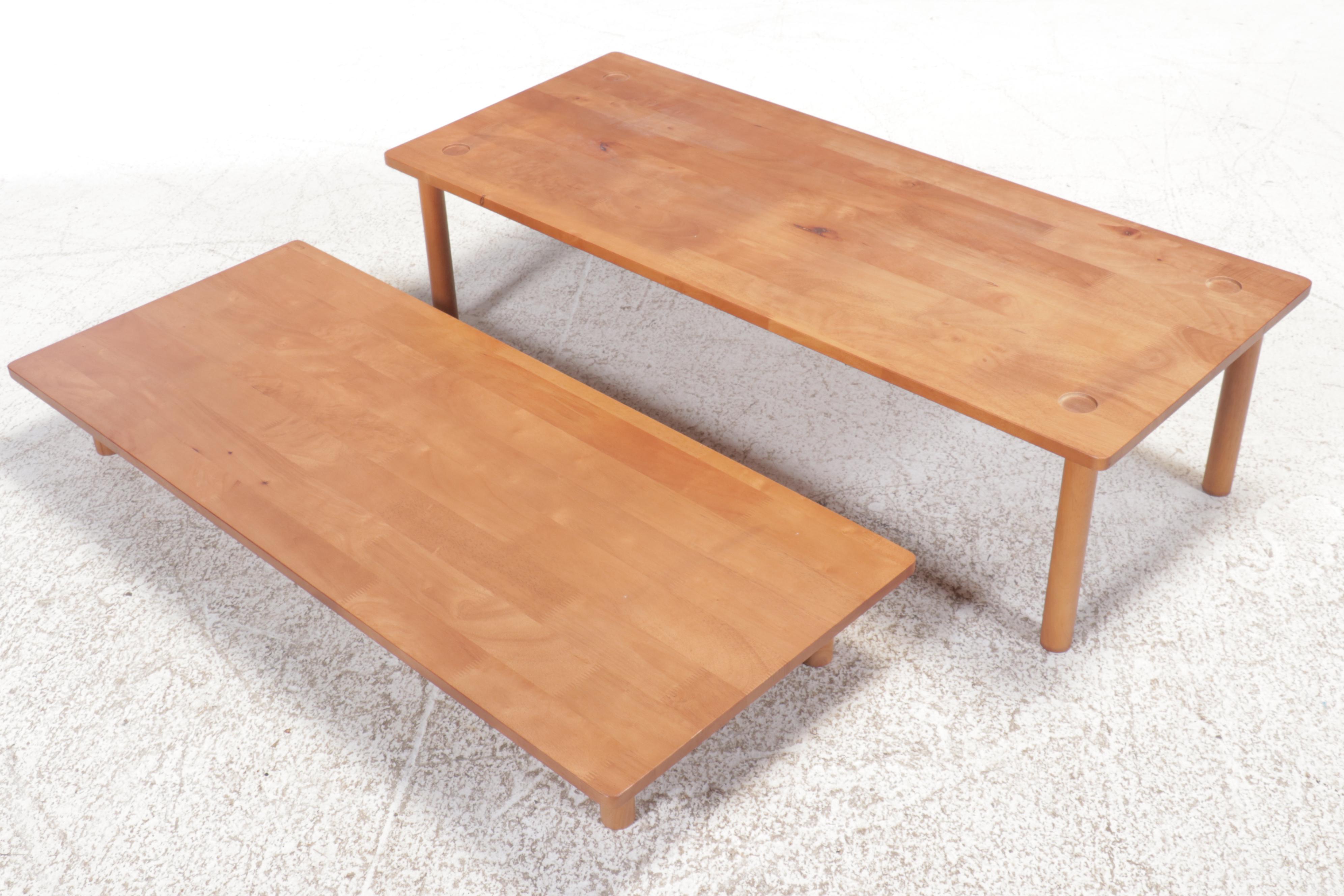 Danish Modern Maple Stacking Coffee Table