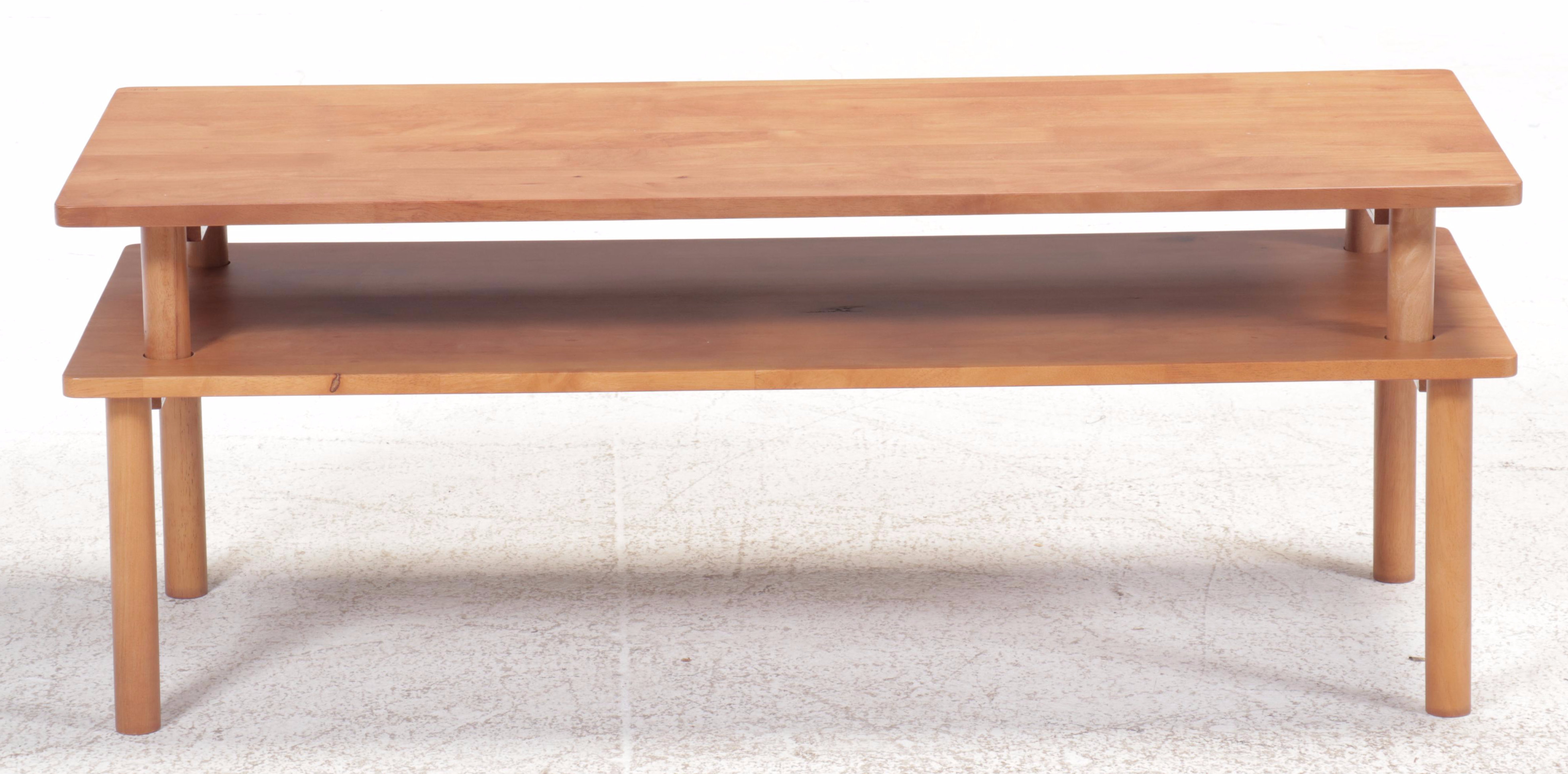 Danish Modern Maple Stacking Coffee Table