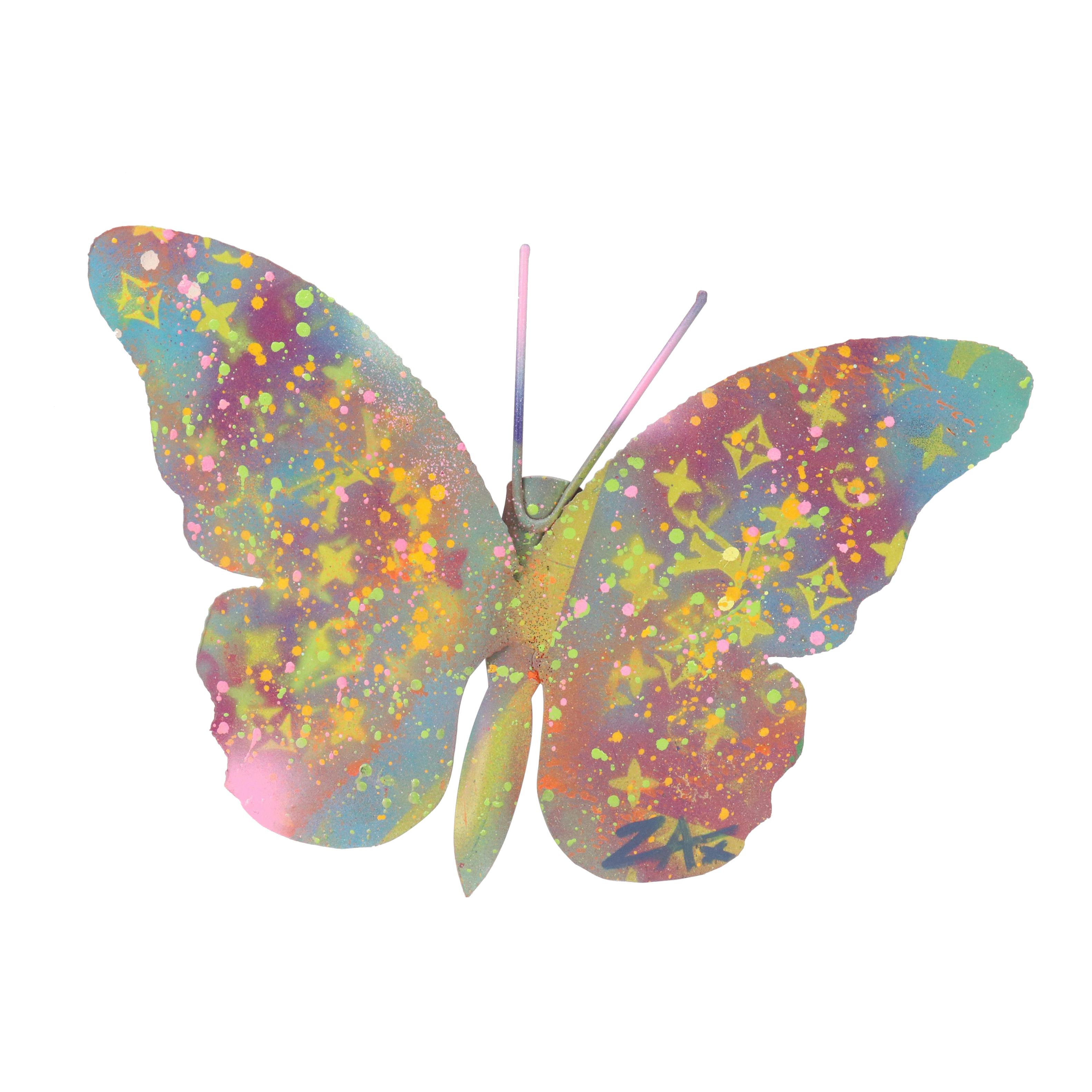 E.M. Zax Painted Metal Butterfly Sculpture, 2024