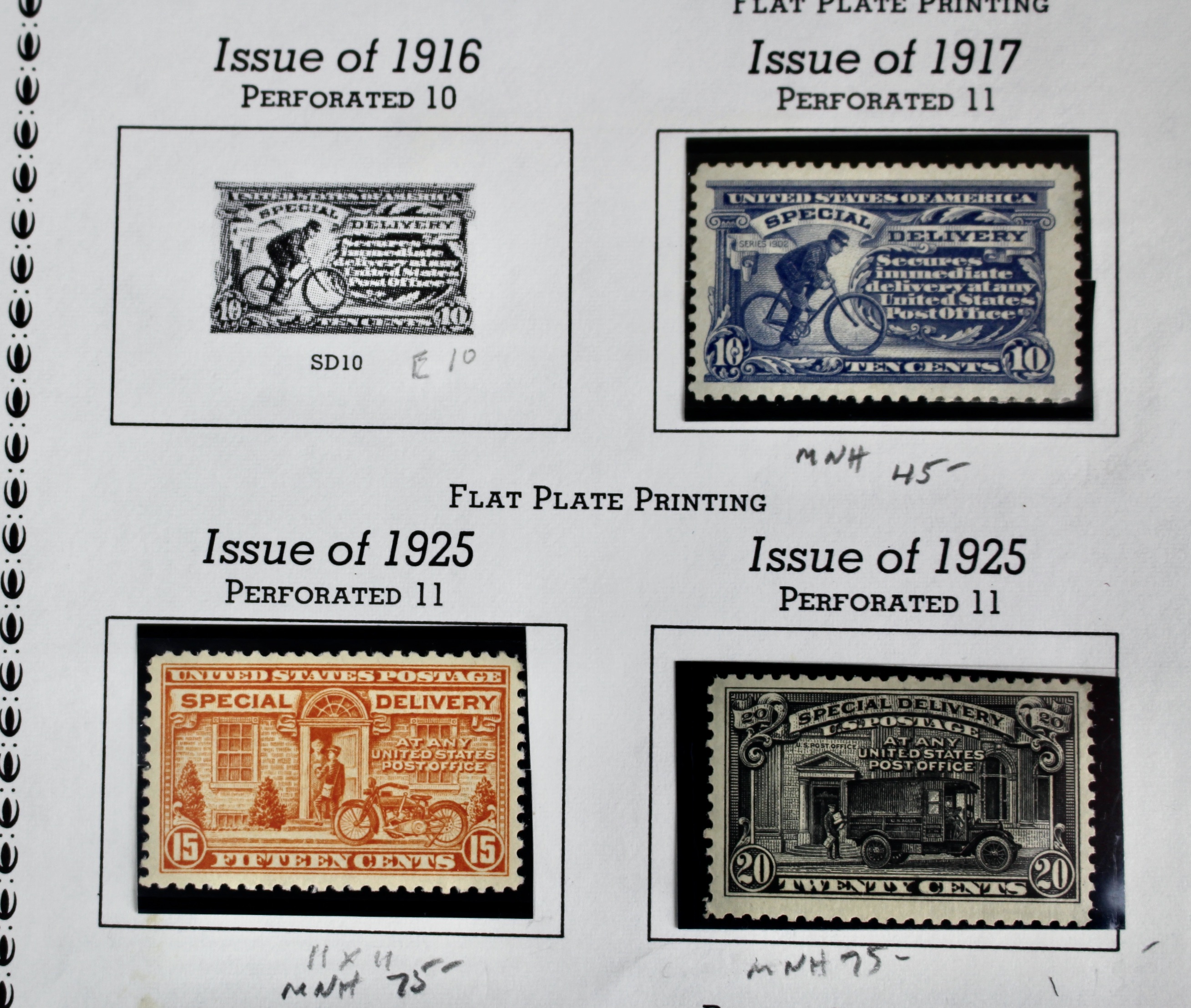 Extensive U.S. Special Delivery Postage Stamp Collection