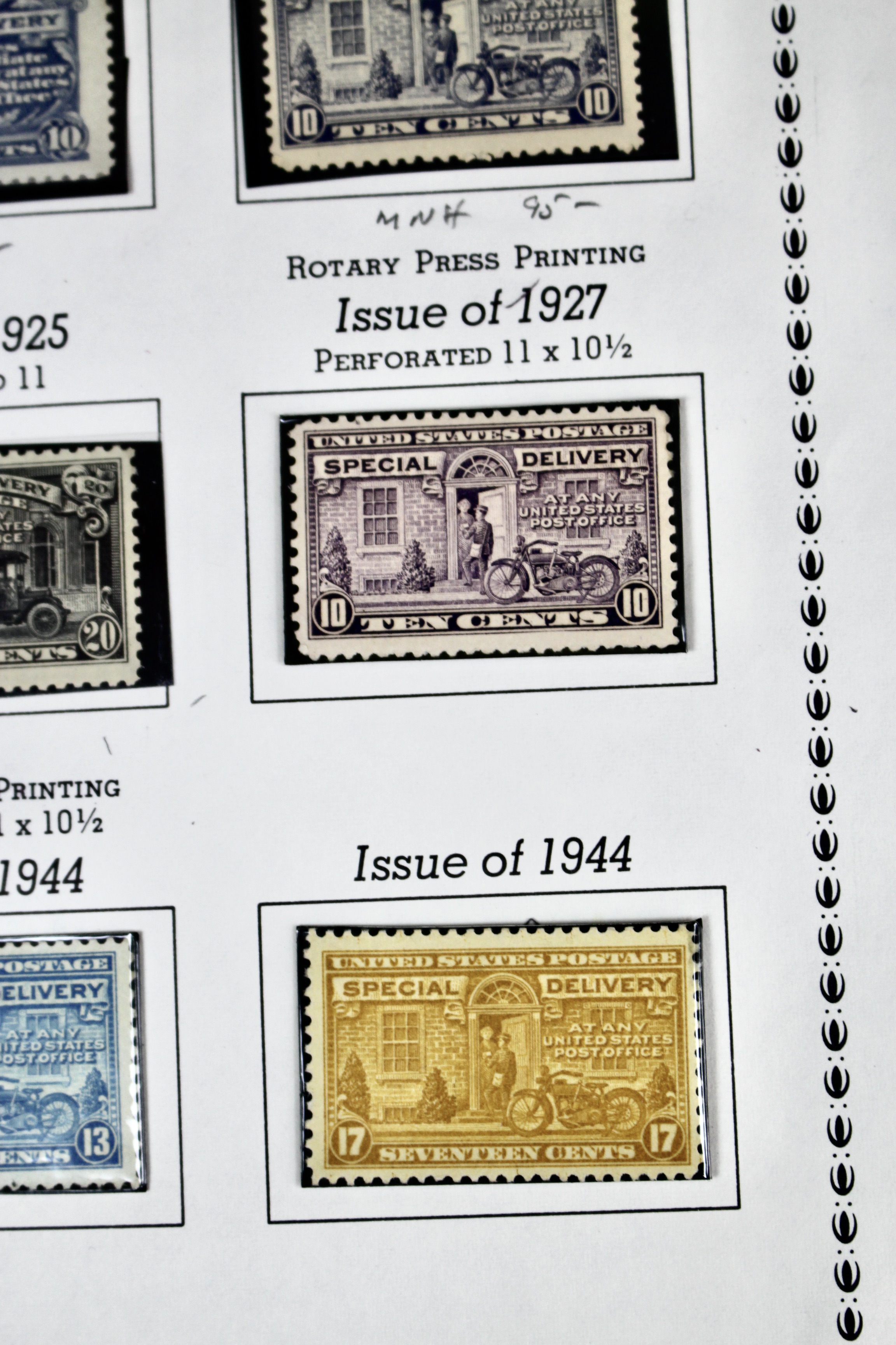 Extensive U.S. Special Delivery Postage Stamp Collection