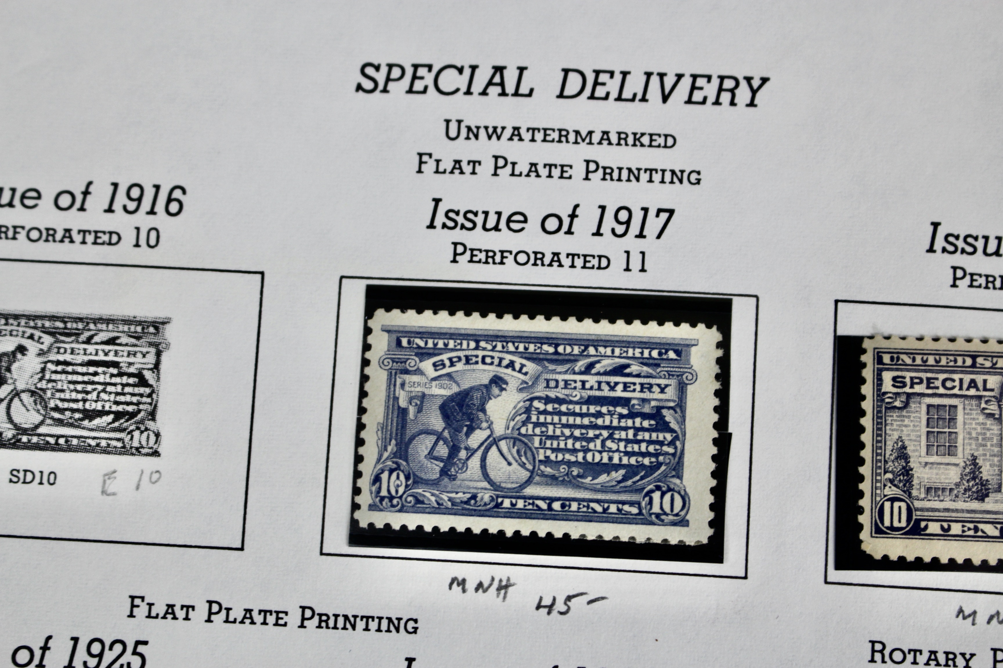 Extensive U.S. Special Delivery Postage Stamp Collection