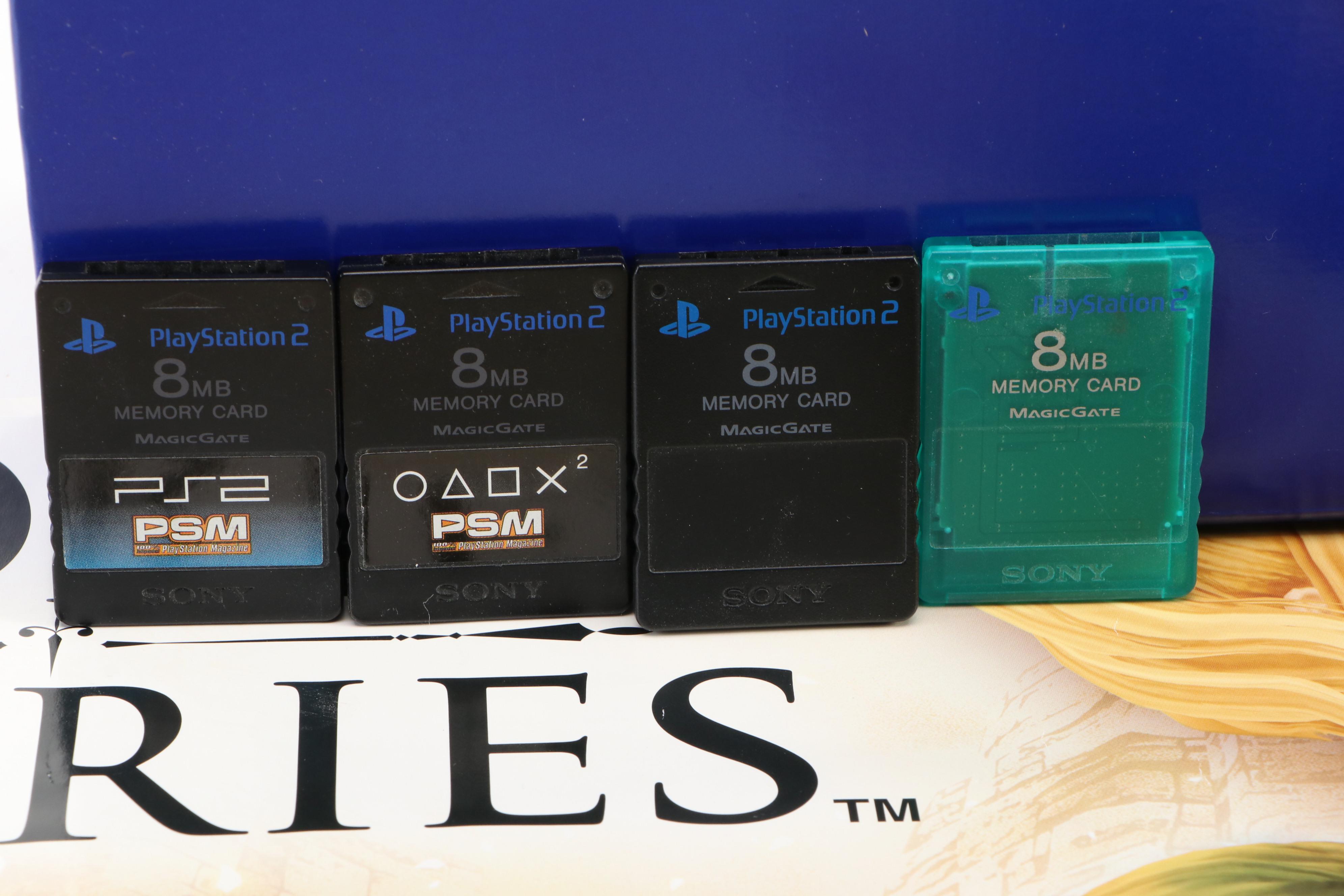 Sony PlayStation 2 Console with Video Games, Controllers, Memory Cards, and More