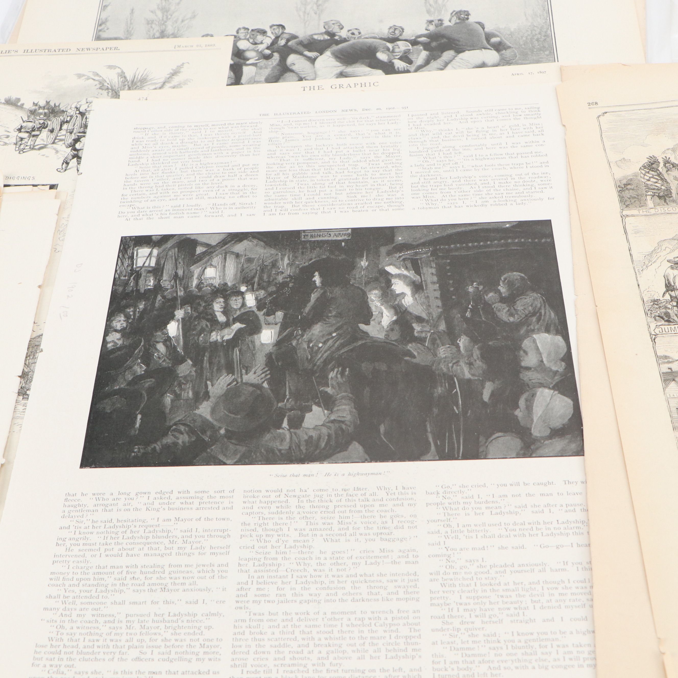 "Harper's Weekly" Magazines and Pages, Mid to Late 19th Century