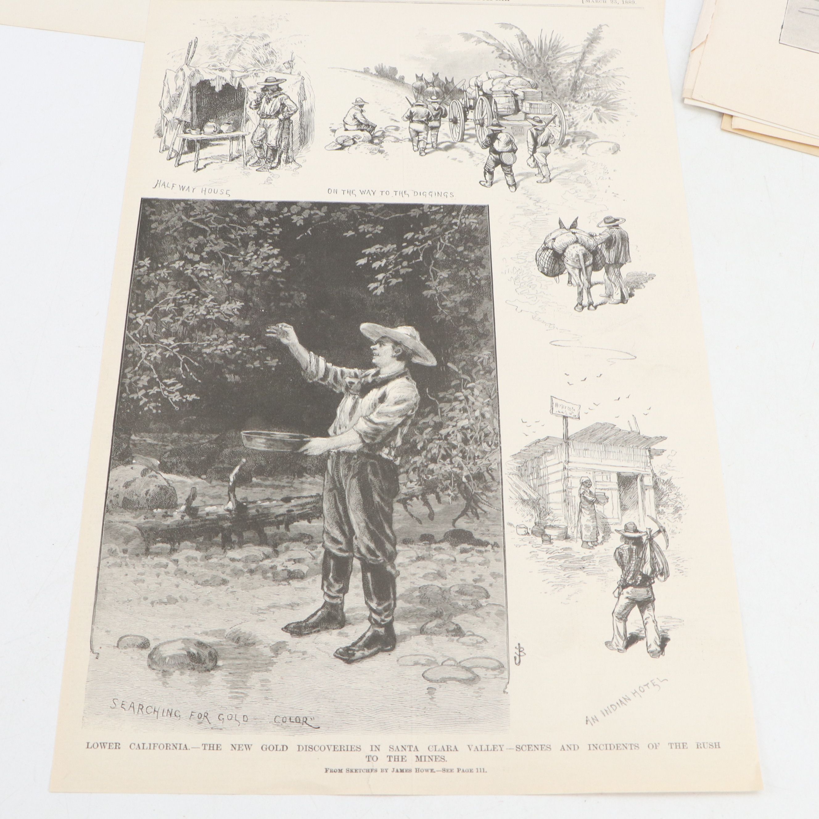 "Harper's Weekly" Magazines and Pages, Mid to Late 19th Century