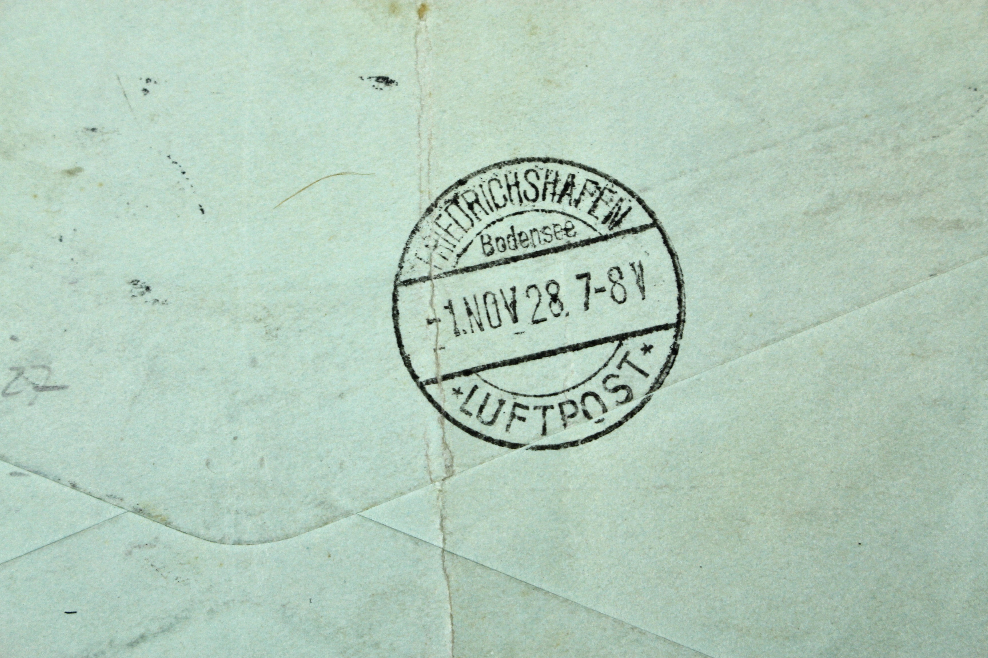 1928 Graf Zeppelin First Flight Postal Cover, Including Scott 571