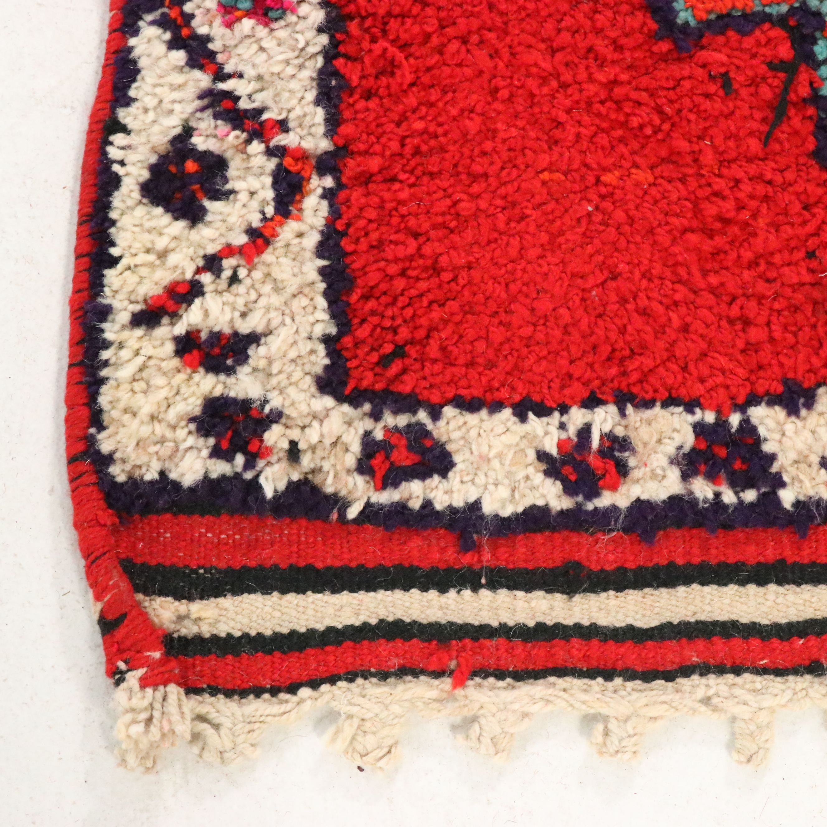 3'10 x 10'9 Hand-Knotted Moroccan Berber Long Rug