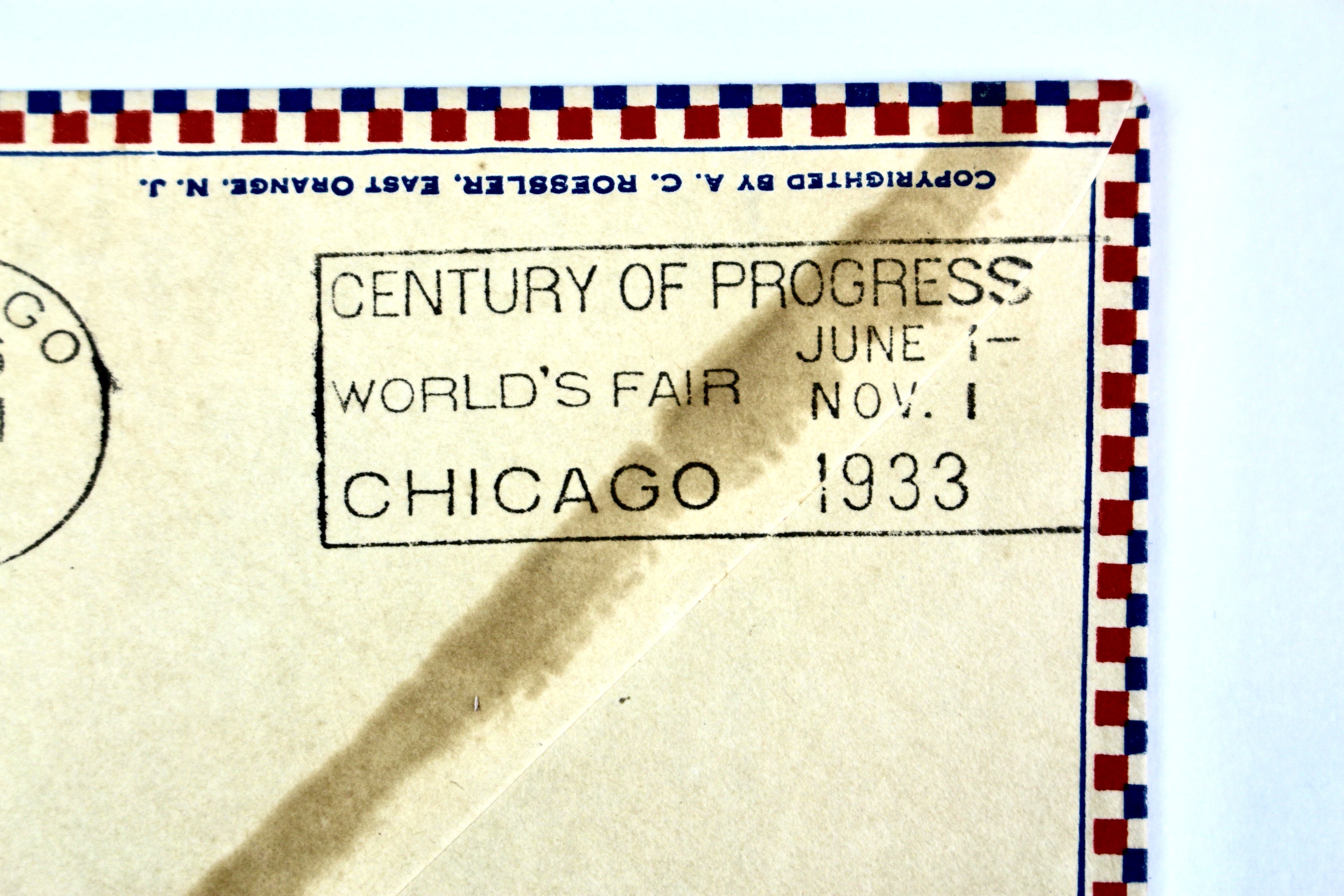 1933 Graf Zeppelin Century of Progress Postal Cover, Including Scott C18