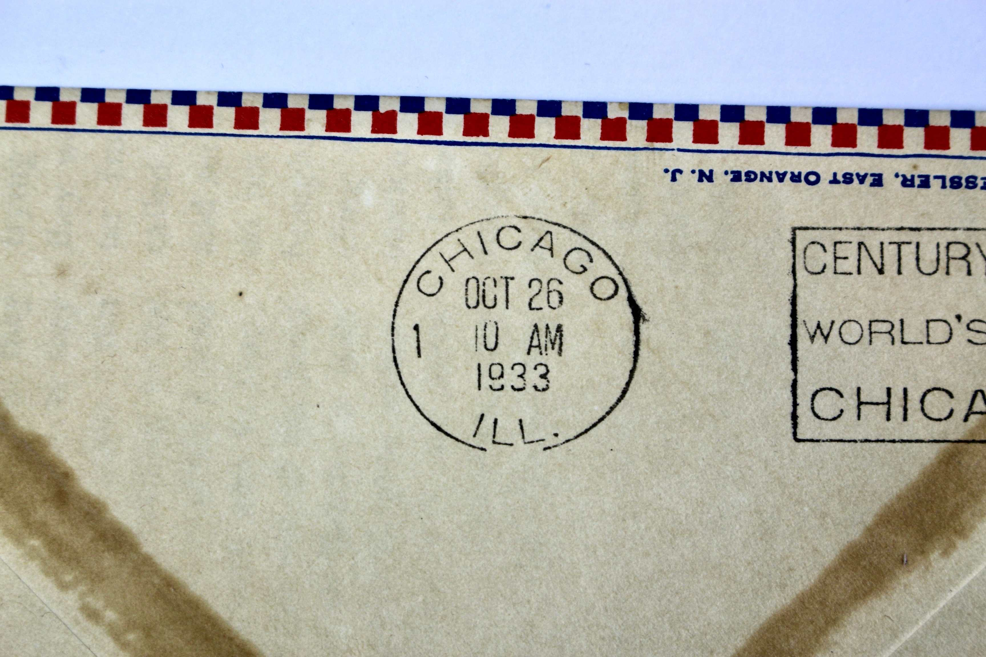 1933 Graf Zeppelin Century of Progress Postal Cover, Including Scott C18