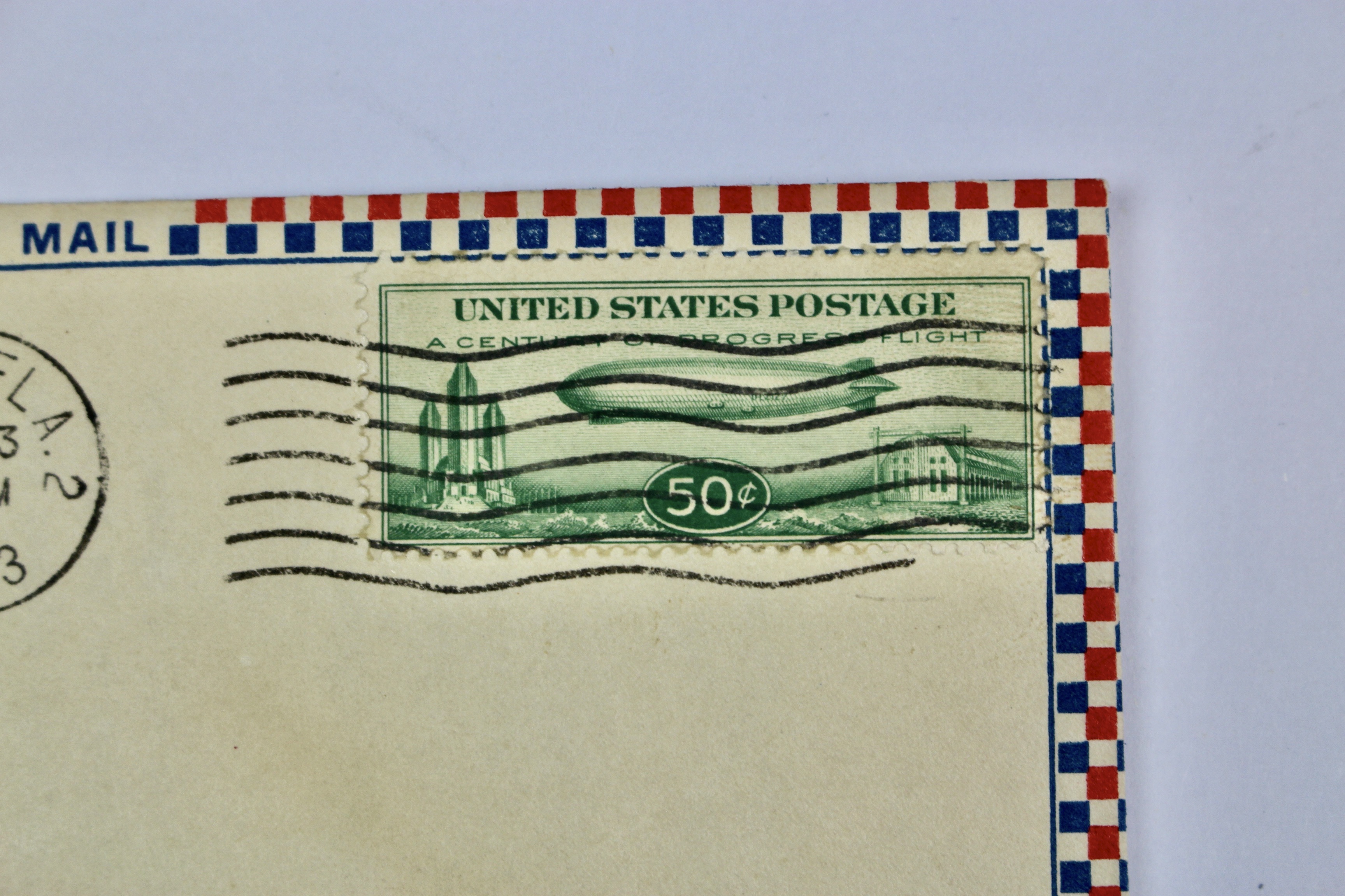 1933 Graf Zeppelin Century of Progress Postal Cover, Including Scott C18