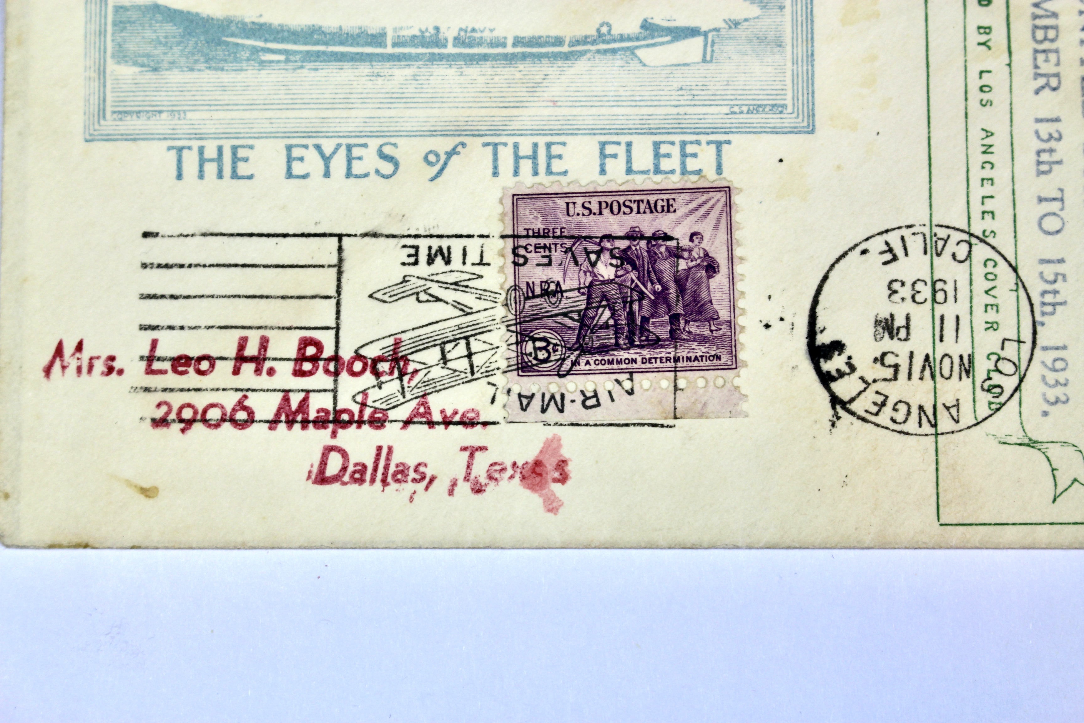 1933 Graf Zeppelin USS Macon Postal Cover