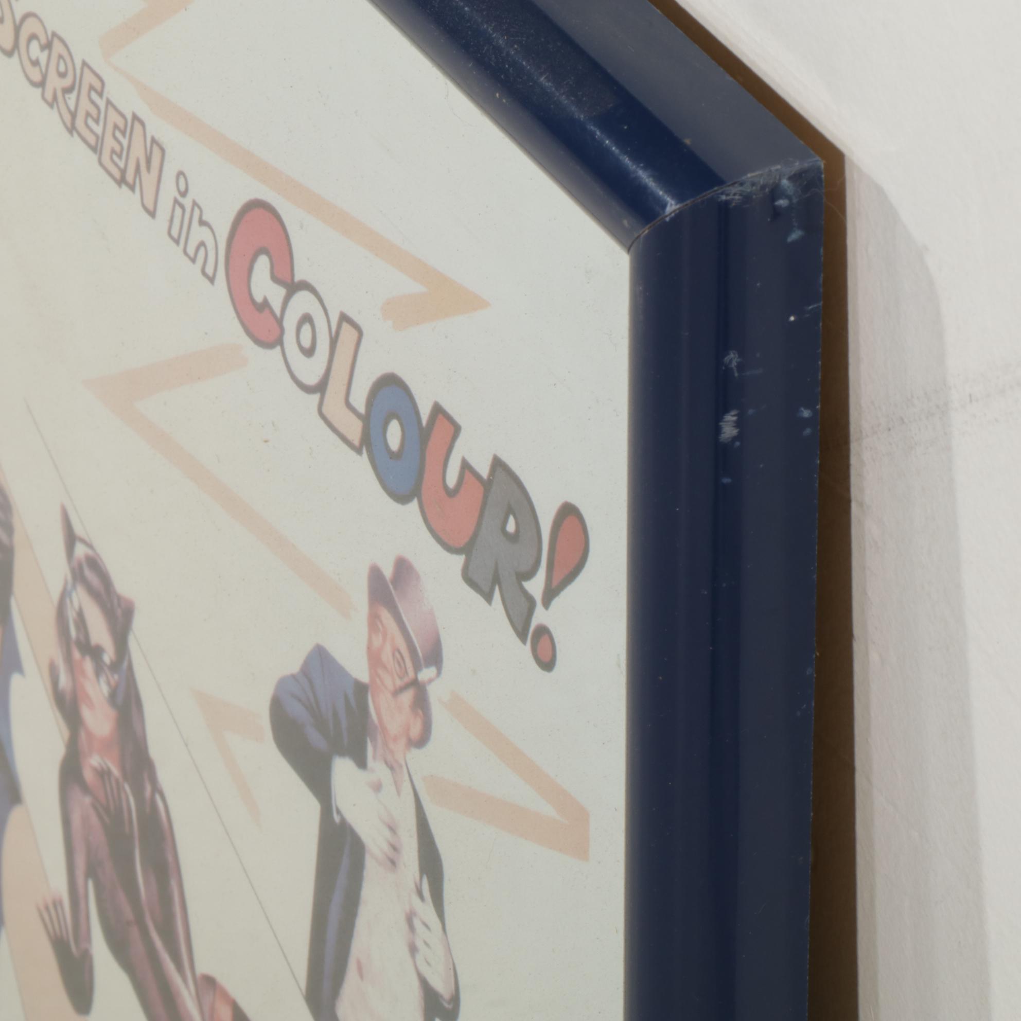 Cinema Poster for "Batman" Starring Adam West and Burt Ward, 1966