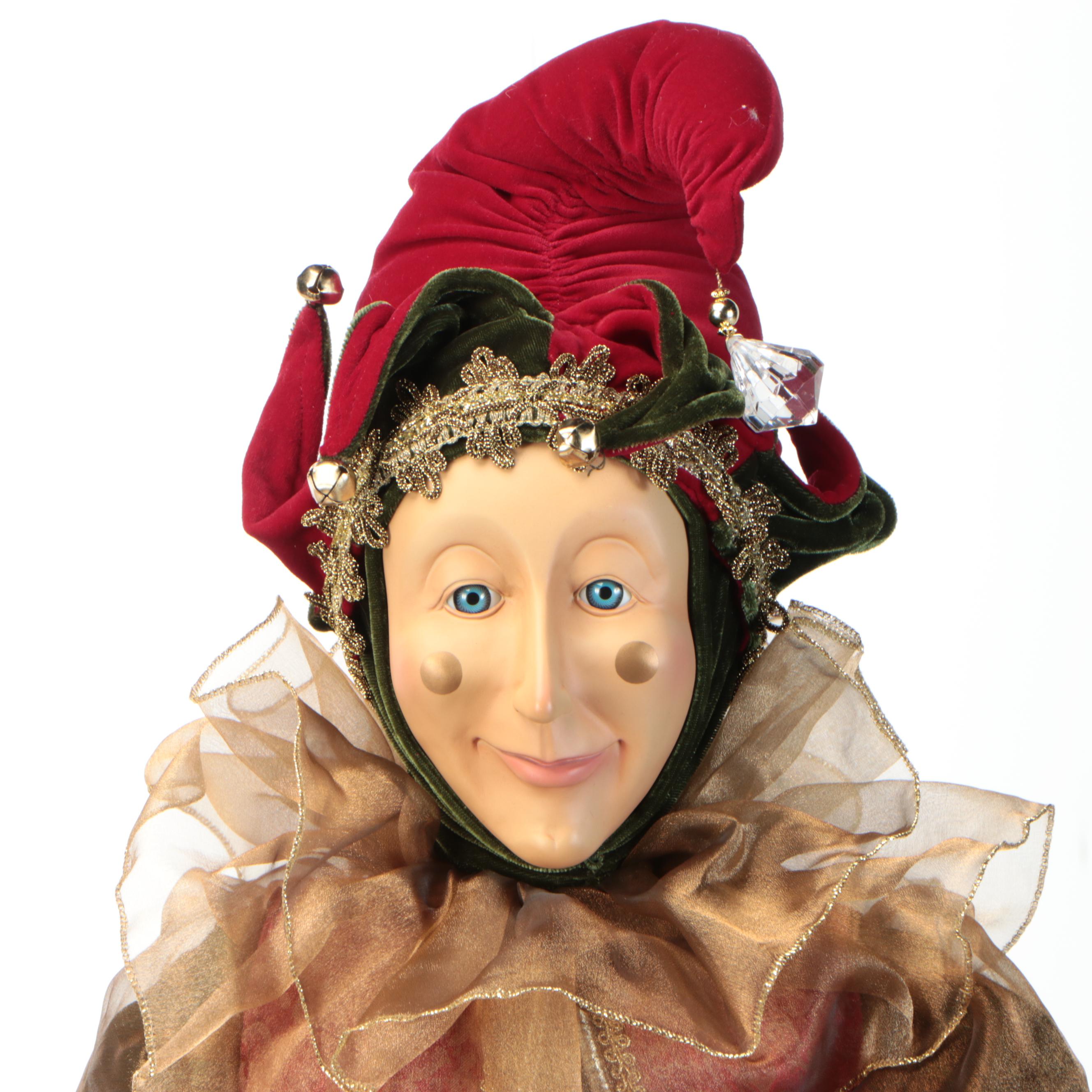 Christmas Jester Large Doll