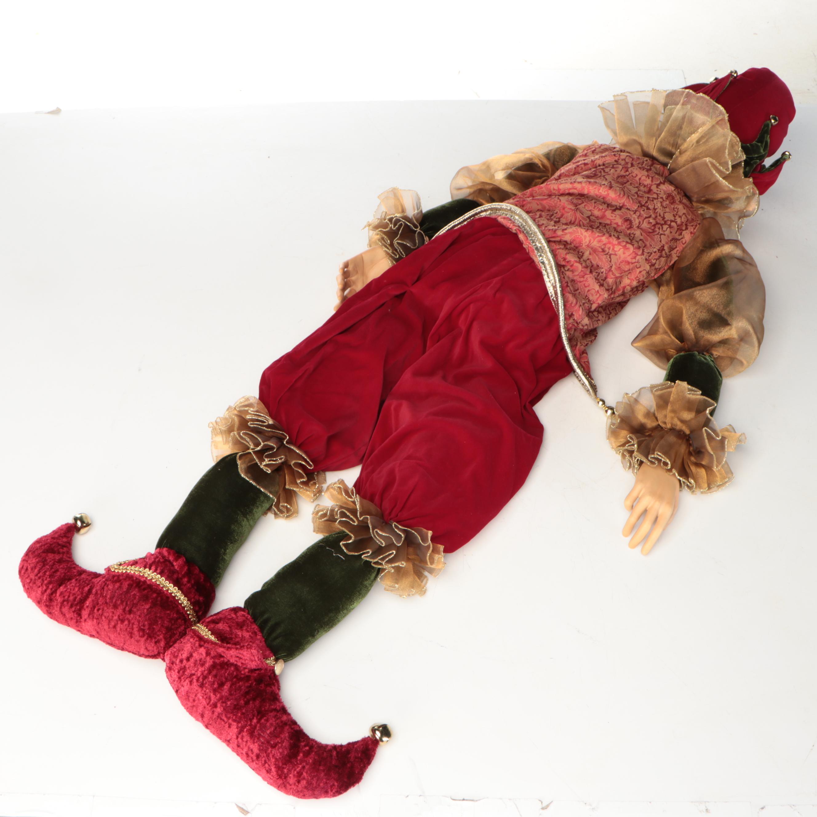 Christmas Jester Large Doll