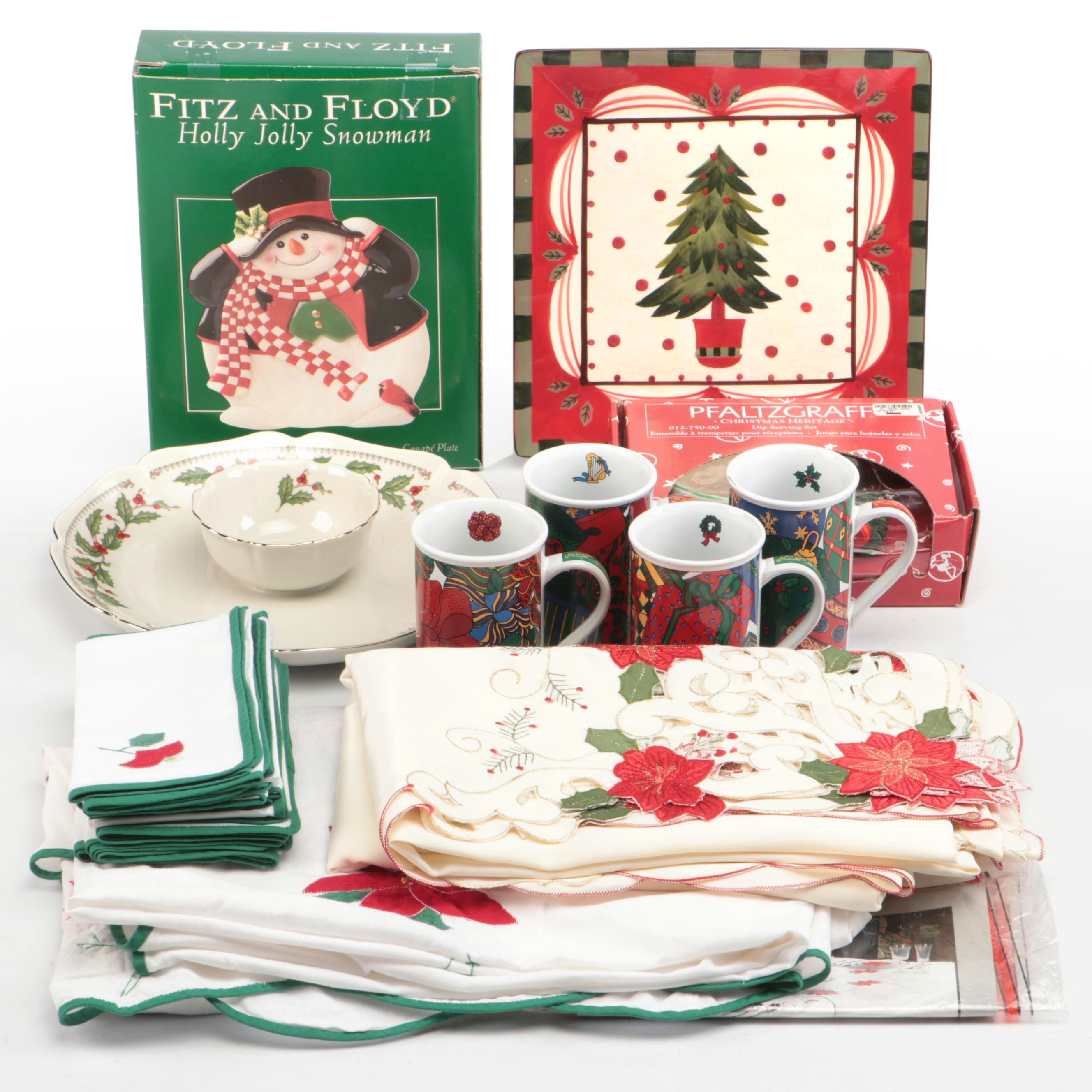 Pfaltzgraff "Christmas Heritage" with Other Tableware and Accessories