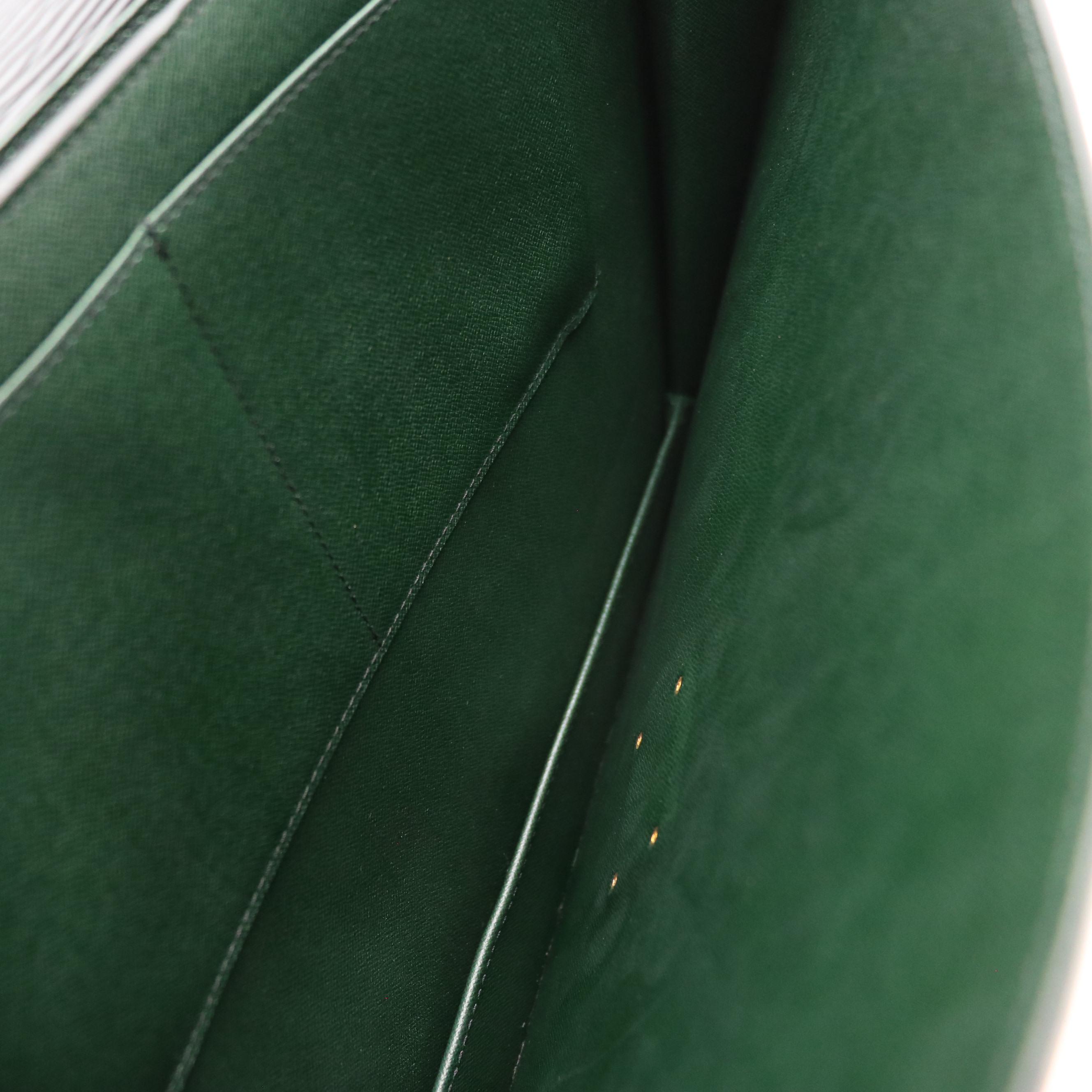 Louis Vuitton Porte Documents Bandoulière Briefcase in Black Epi Leather