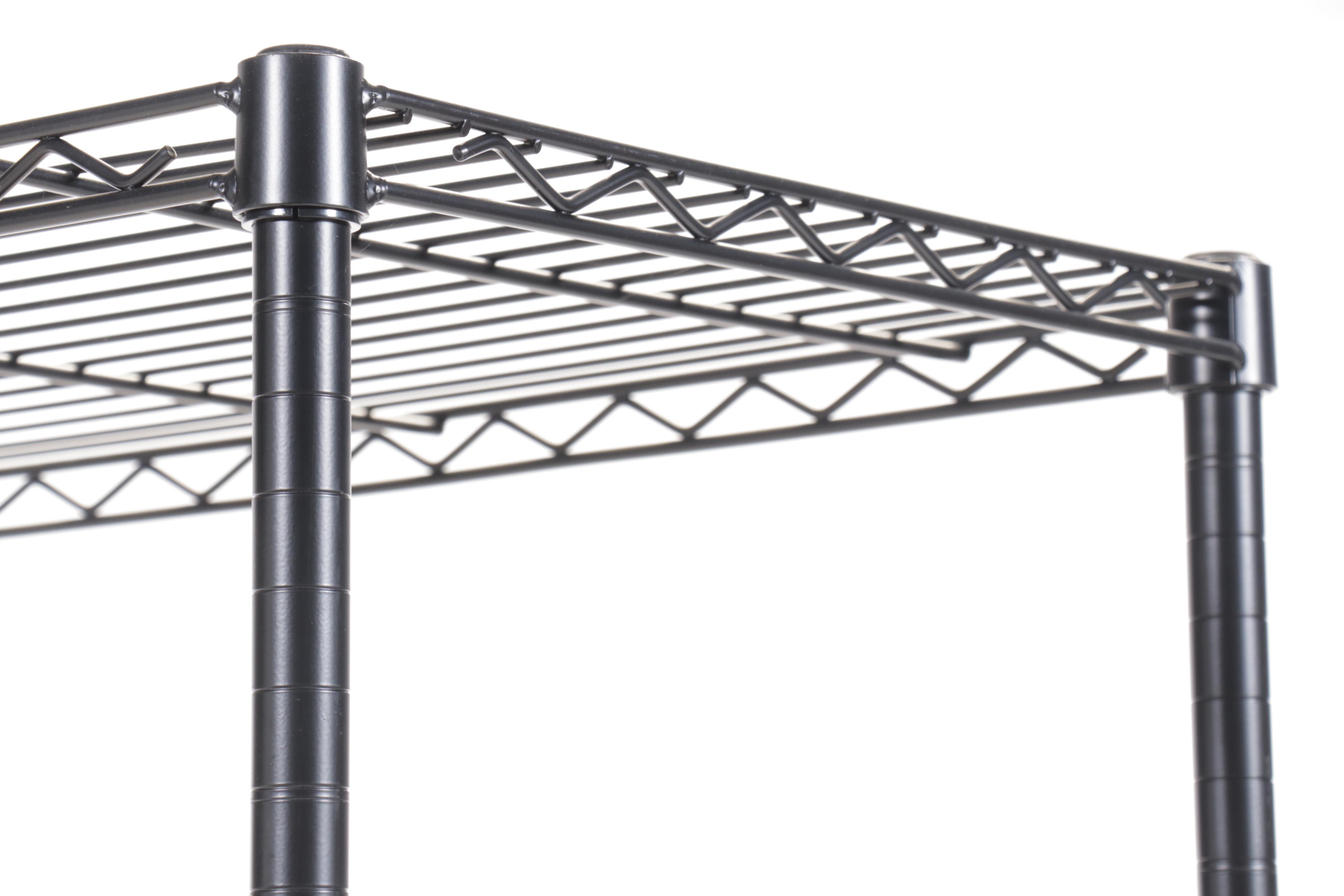 Wire Five-Shelf Storage Rack