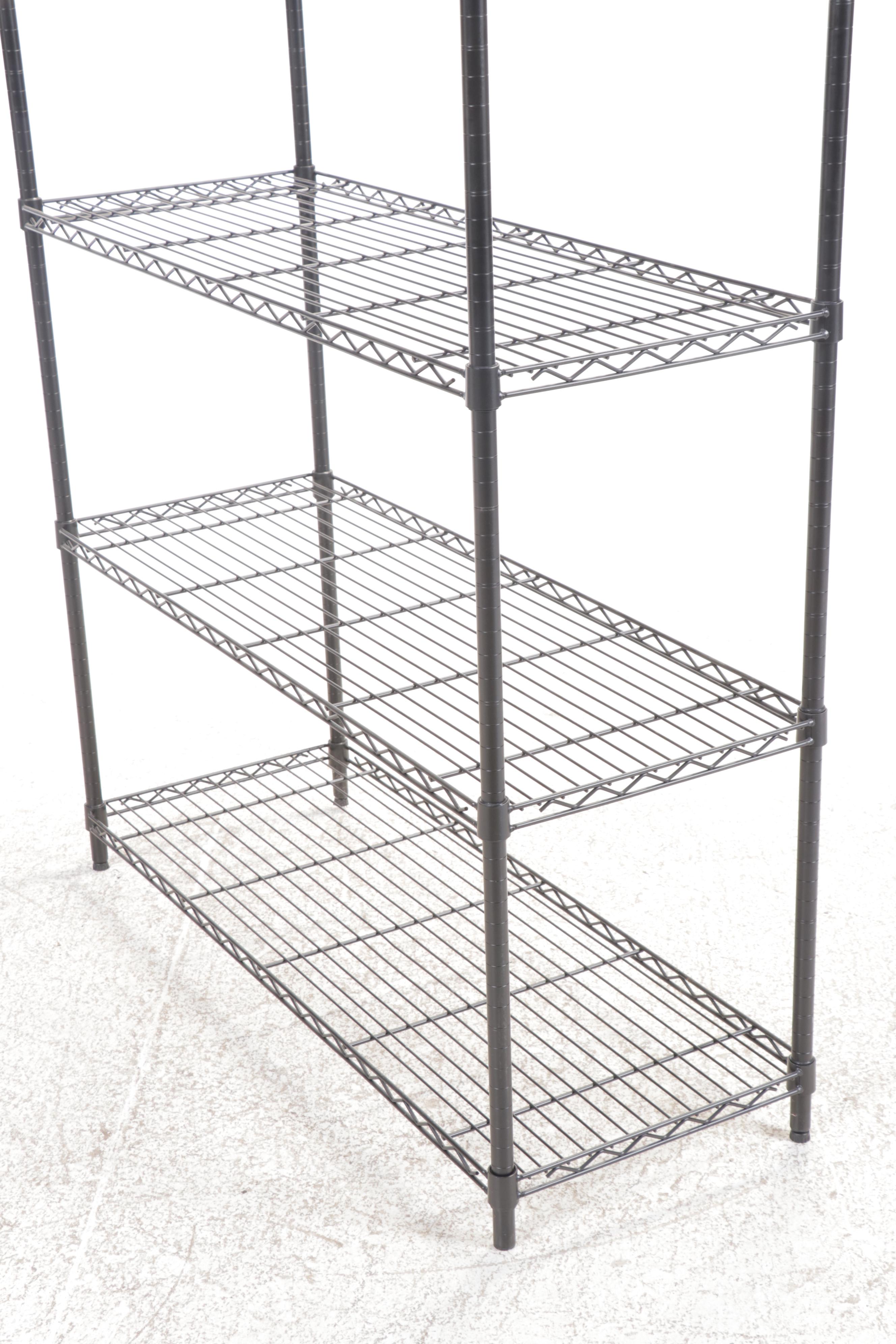 Wire Five-Shelf Storage Rack