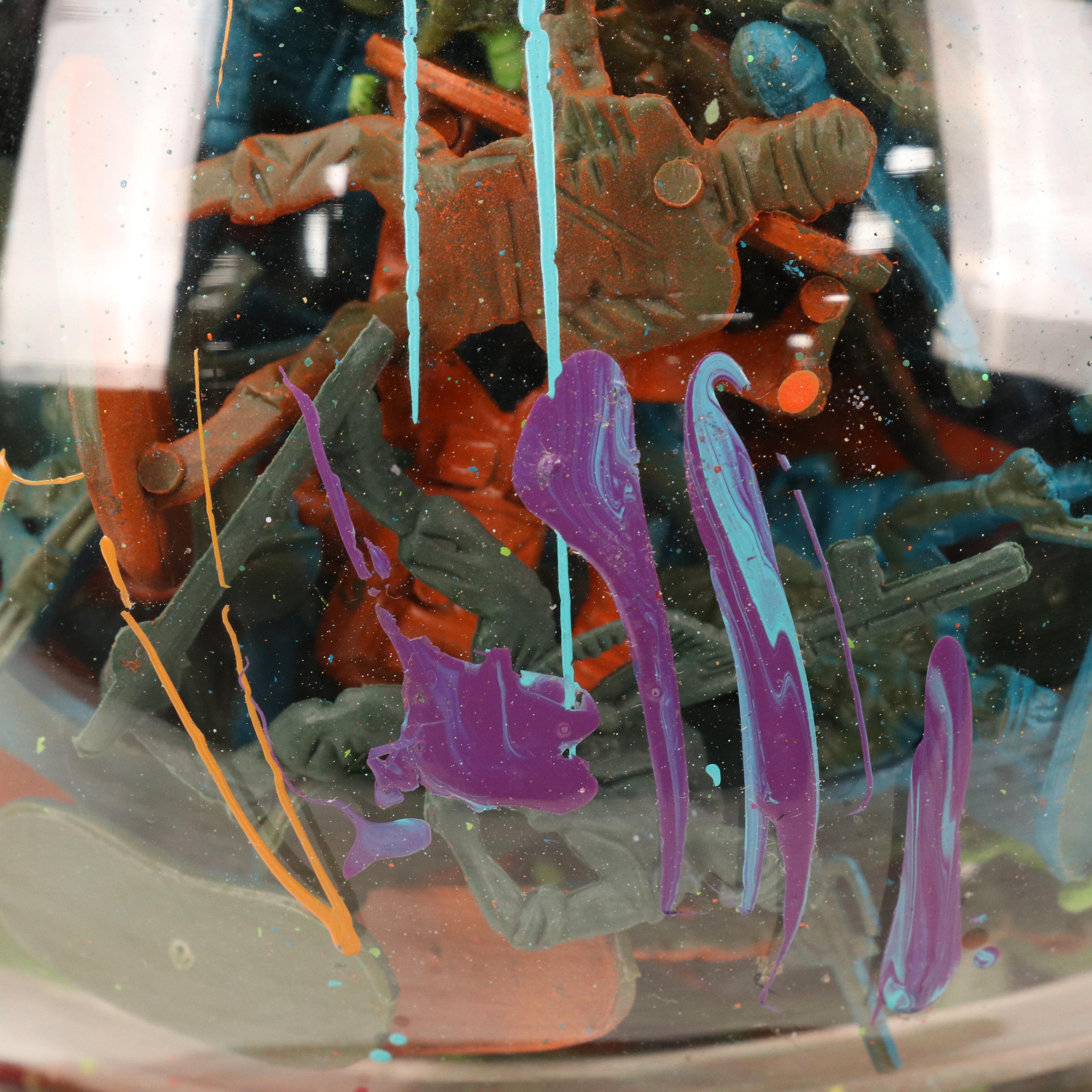 E.M. Zax Mixed Media Found Object Painted Gumball Machine, 2024