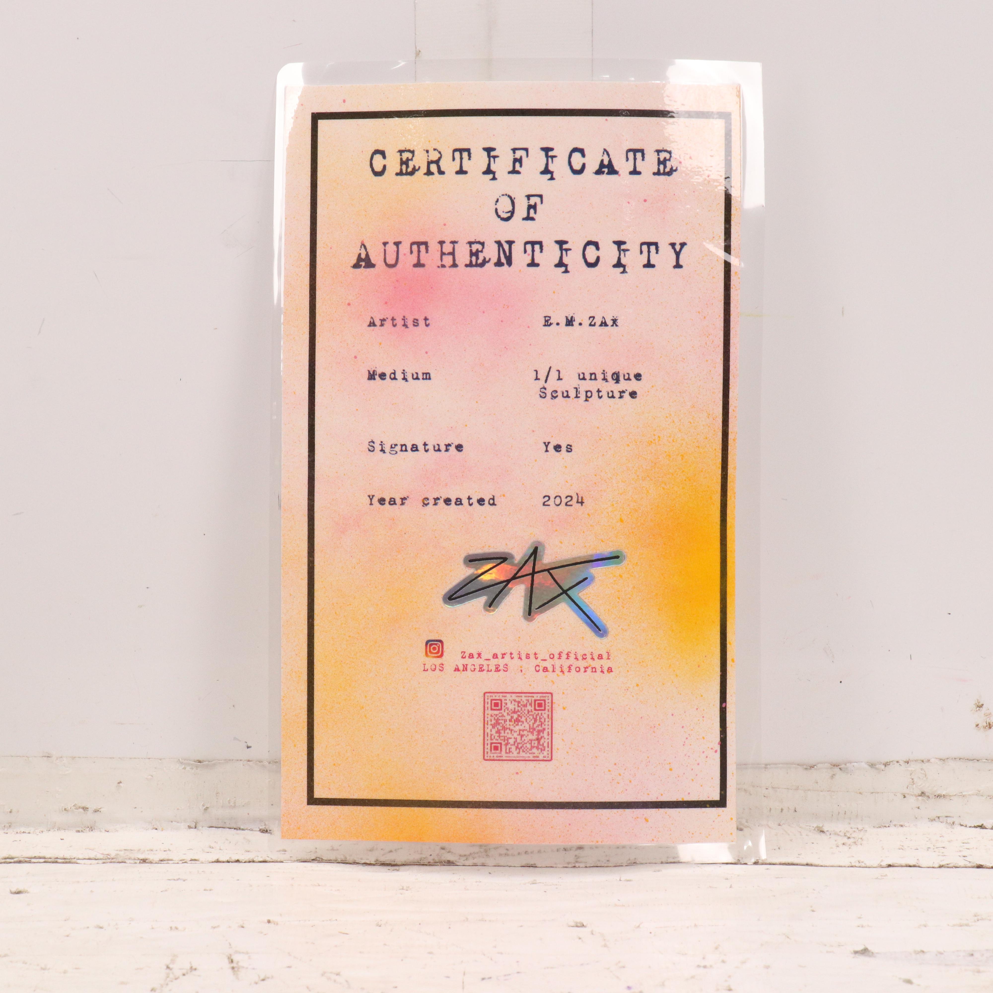 E.M. Zax Mixed Media Found Object Painted Gumball Machine, 2024