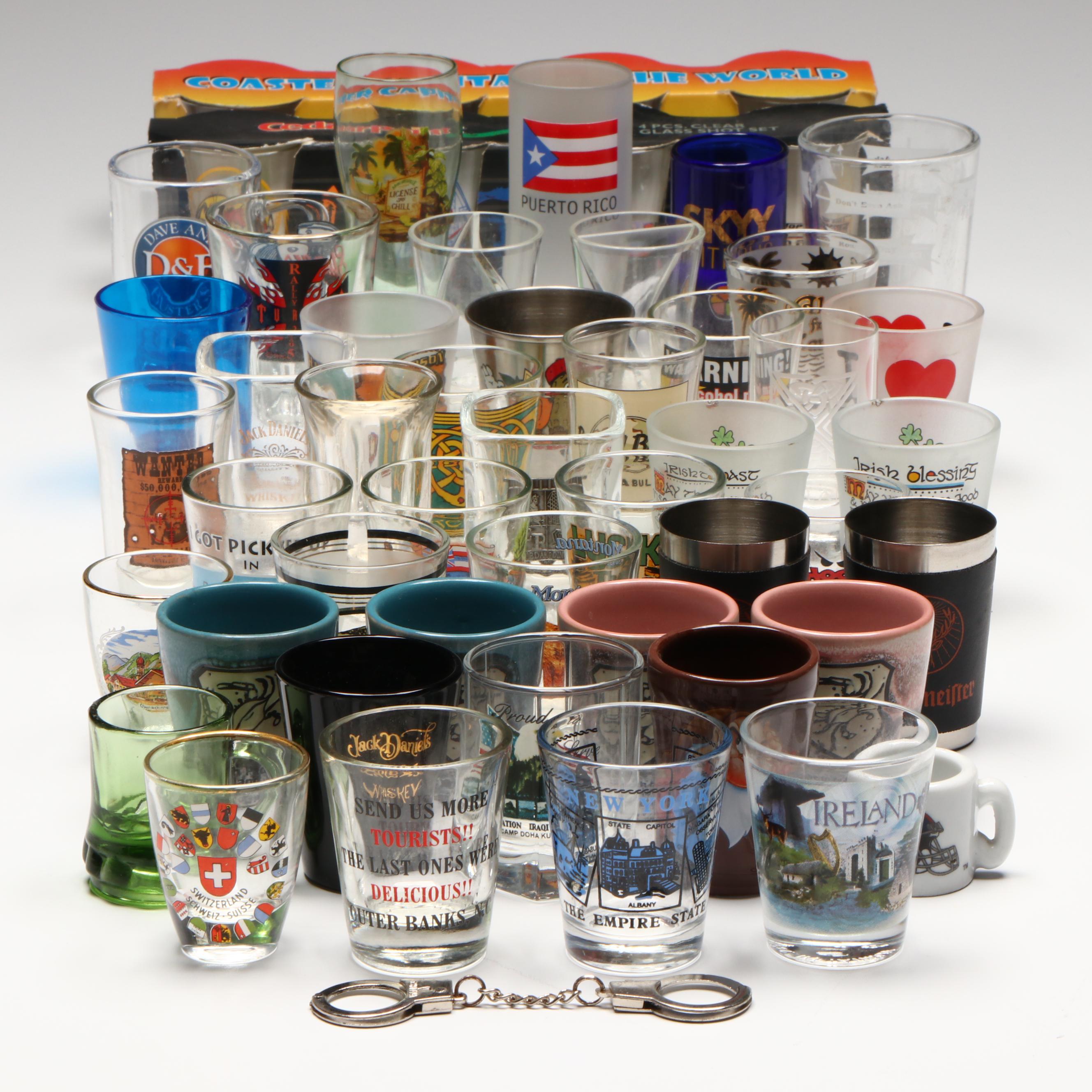 Jack Daniels, Jagermeister and More Novelty Shot Glasses