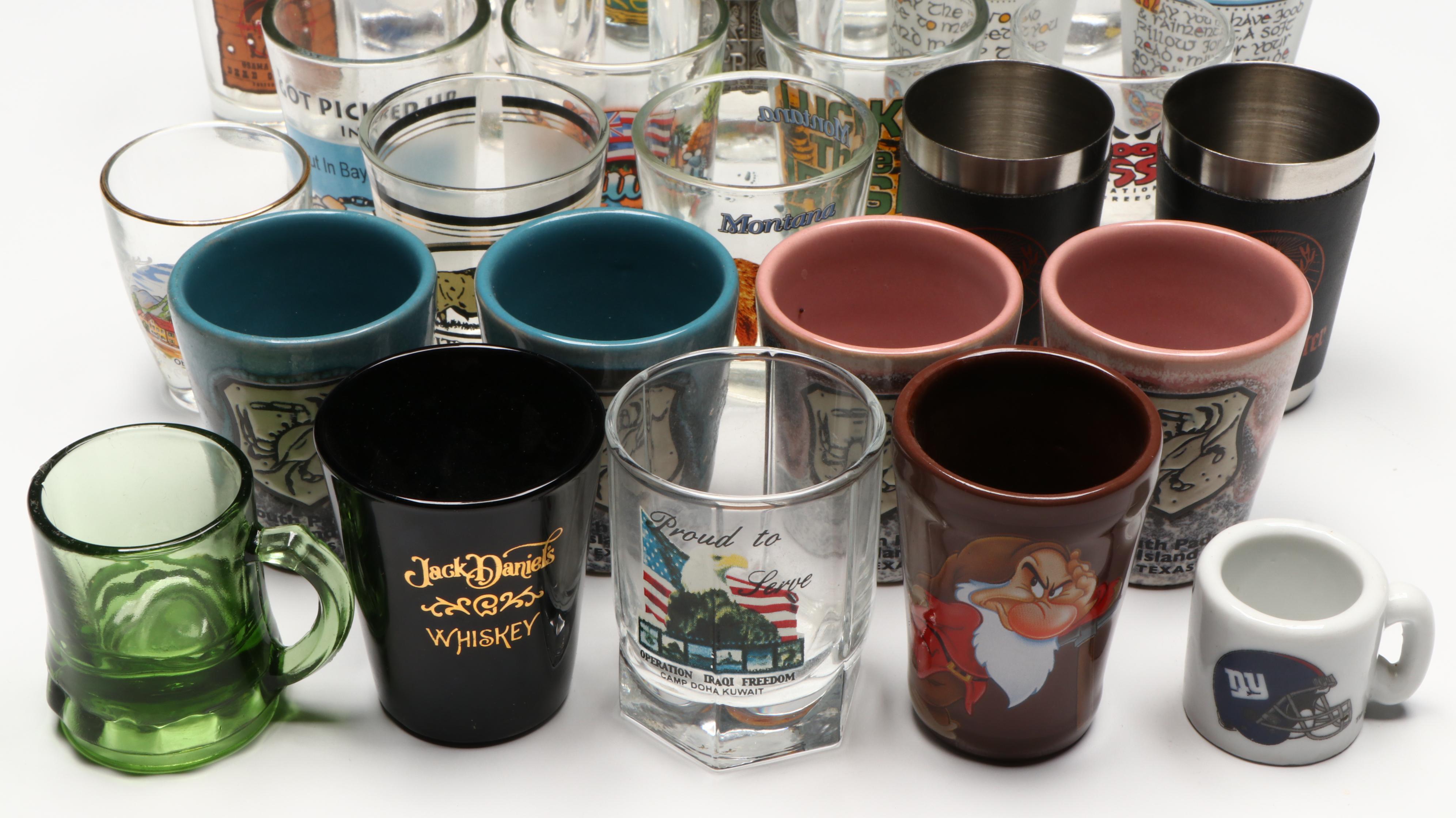 Jack Daniels, Jagermeister and More Novelty Shot Glasses