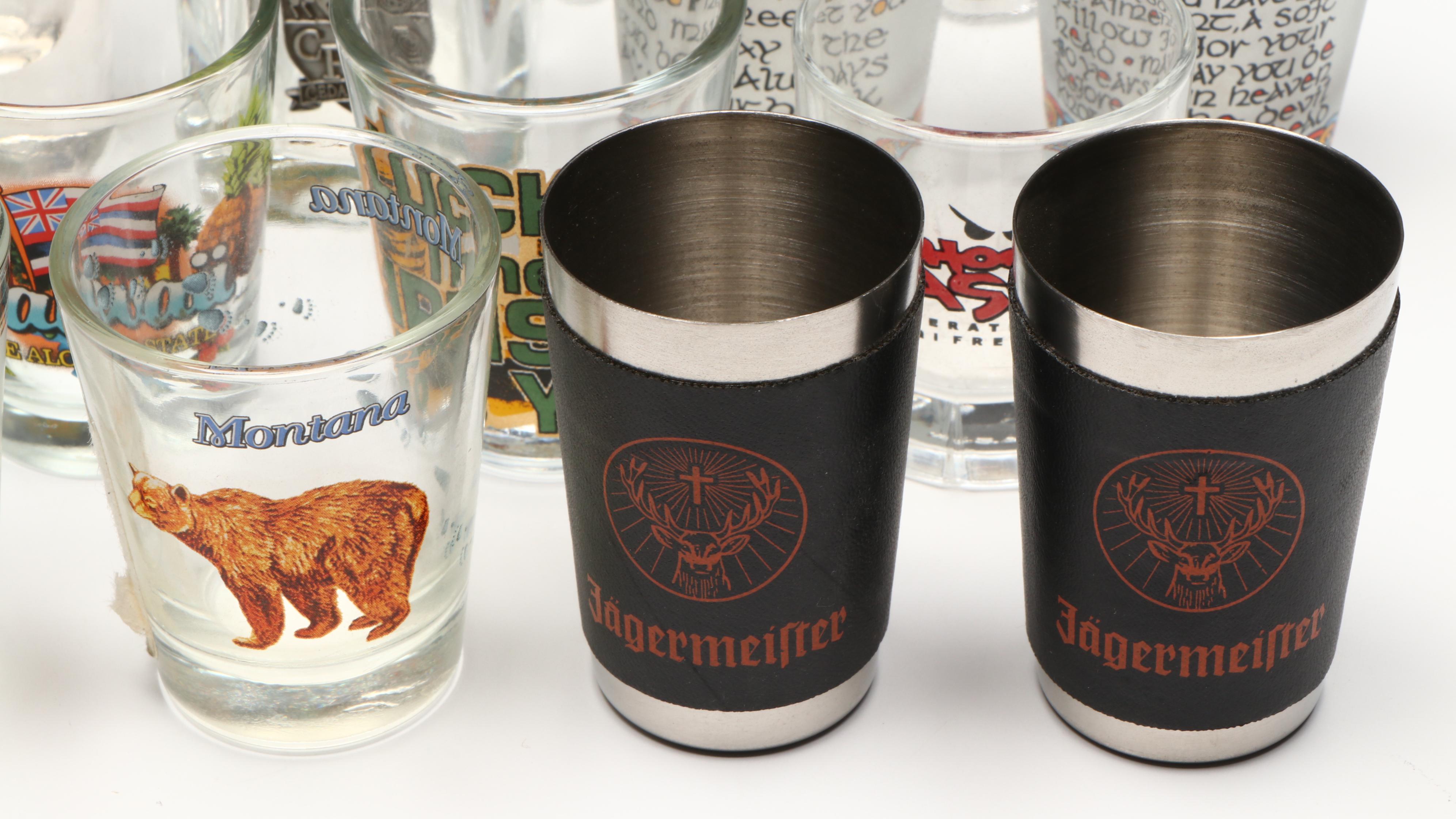 Jack Daniels, Jagermeister and More Novelty Shot Glasses
