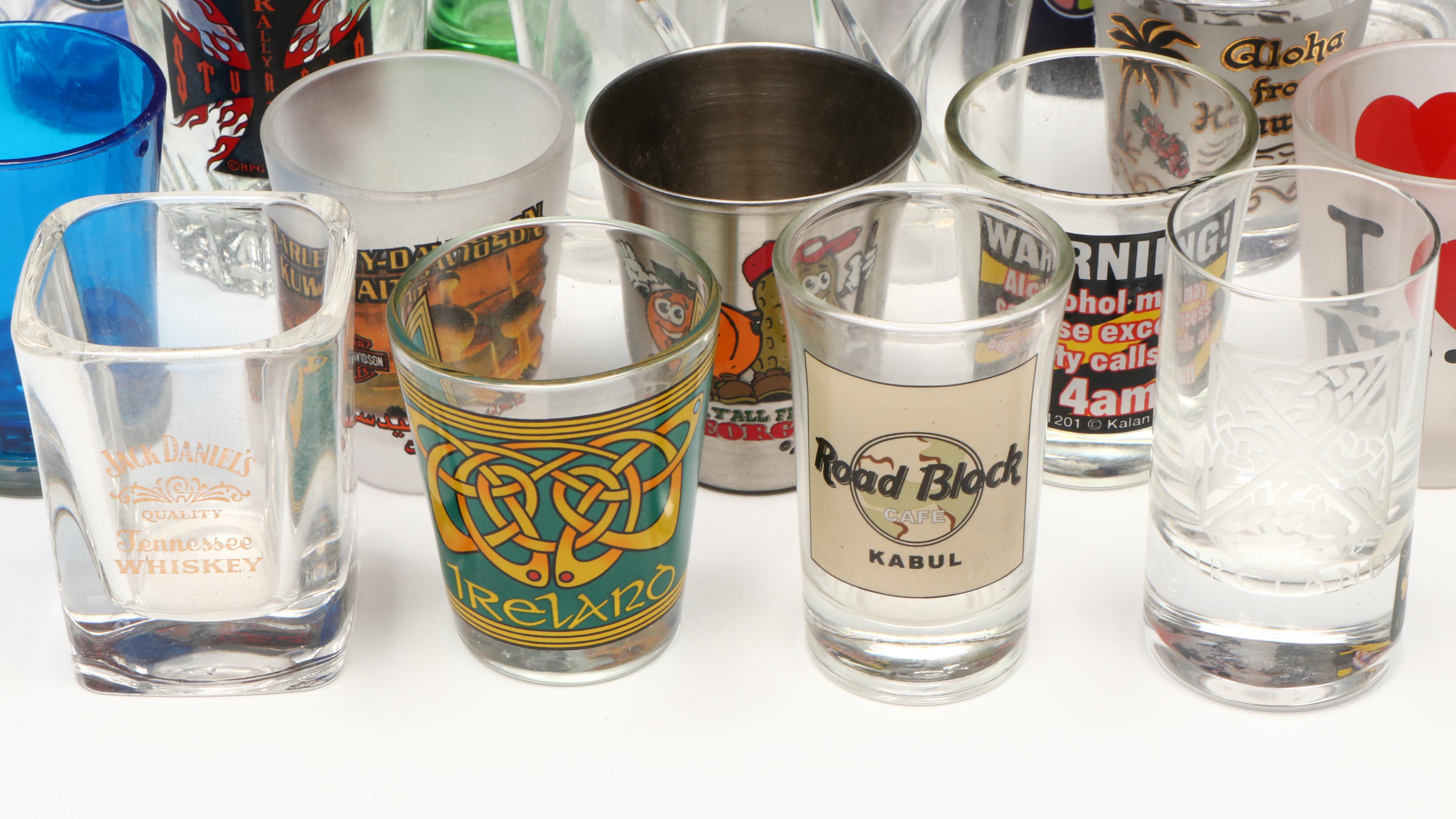 Jack Daniels, Jagermeister and More Novelty Shot Glasses