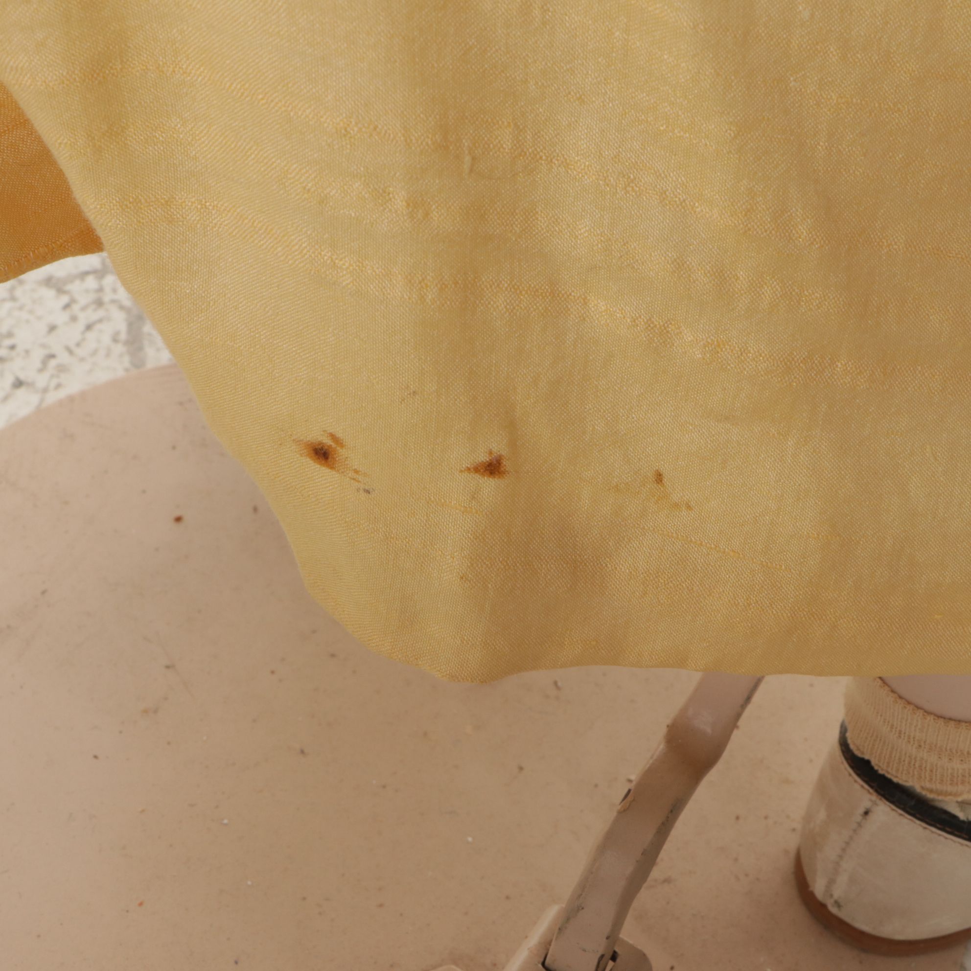 Little Boy Store Mannequin Wearing Yellow Jumper and Shirt