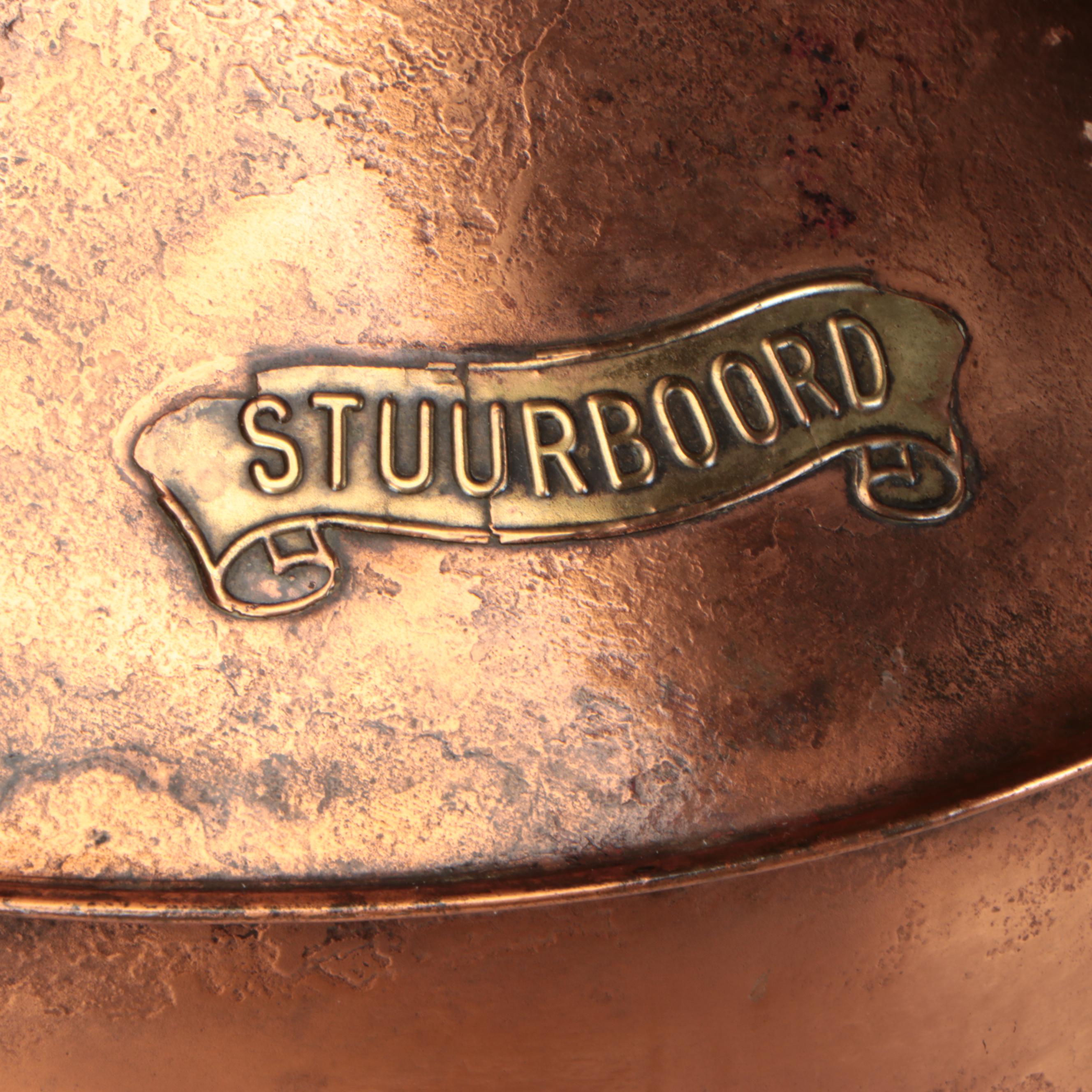 Dutch Nautical "Stuurboord" Starboard Signal Lamp, Adapted Late 20th Century