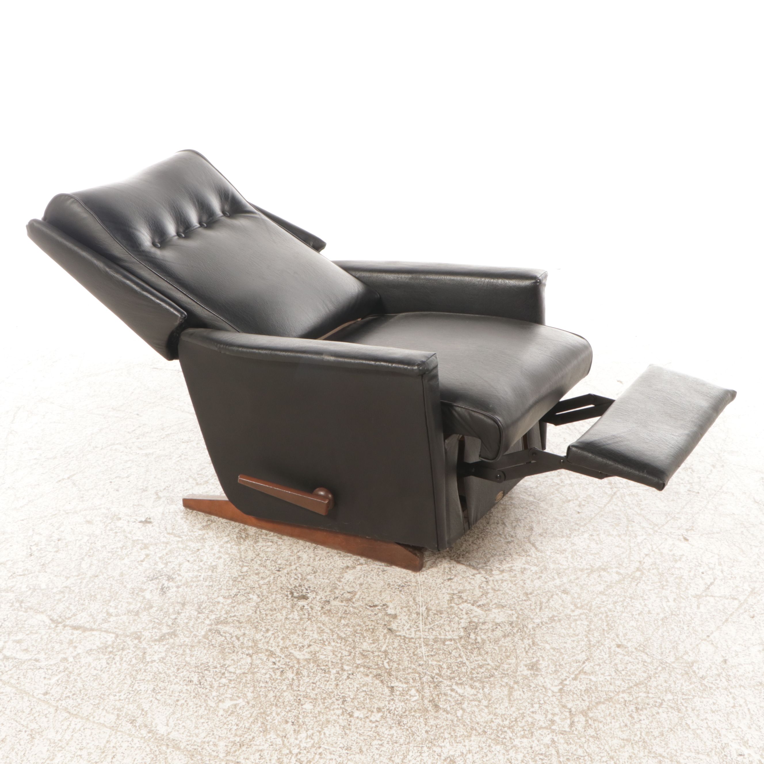 La-Z-Boy Mid Century Modern Style Faux Leather Recliner, Mid to Late 20th C.